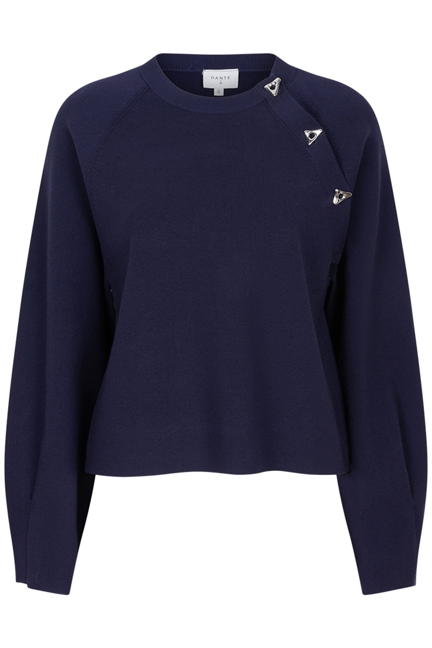 RESLY CUT OUT BOW SWEATER SAPPHIRE 3