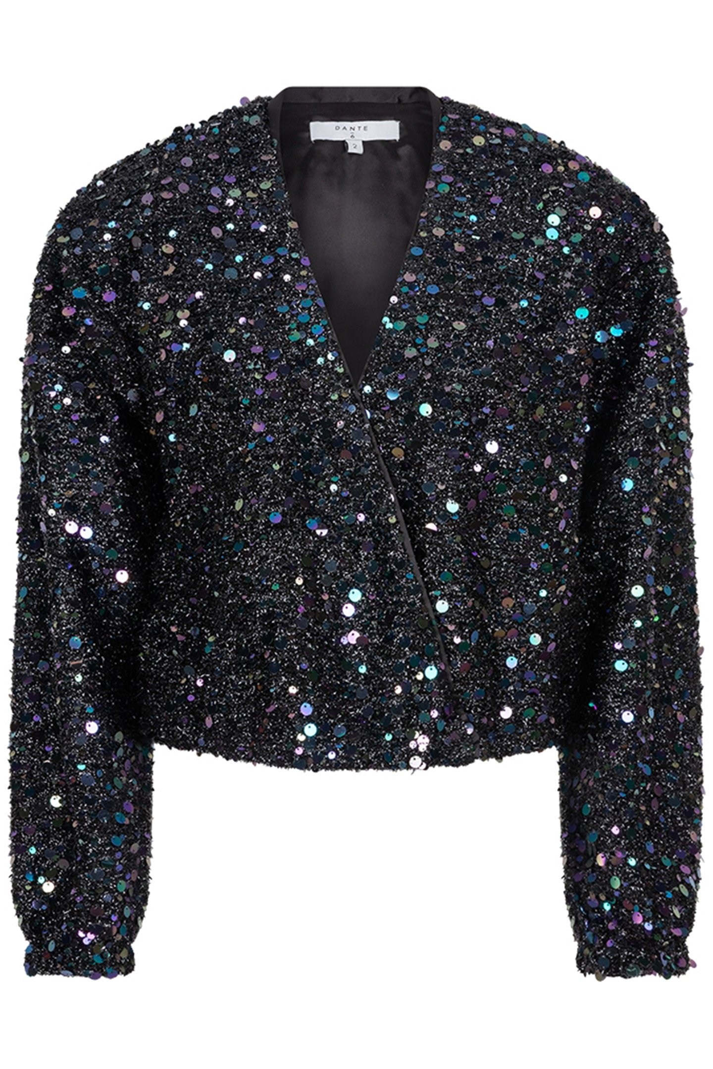 MAISA SEQUINS BLOUSON RAVEN 3