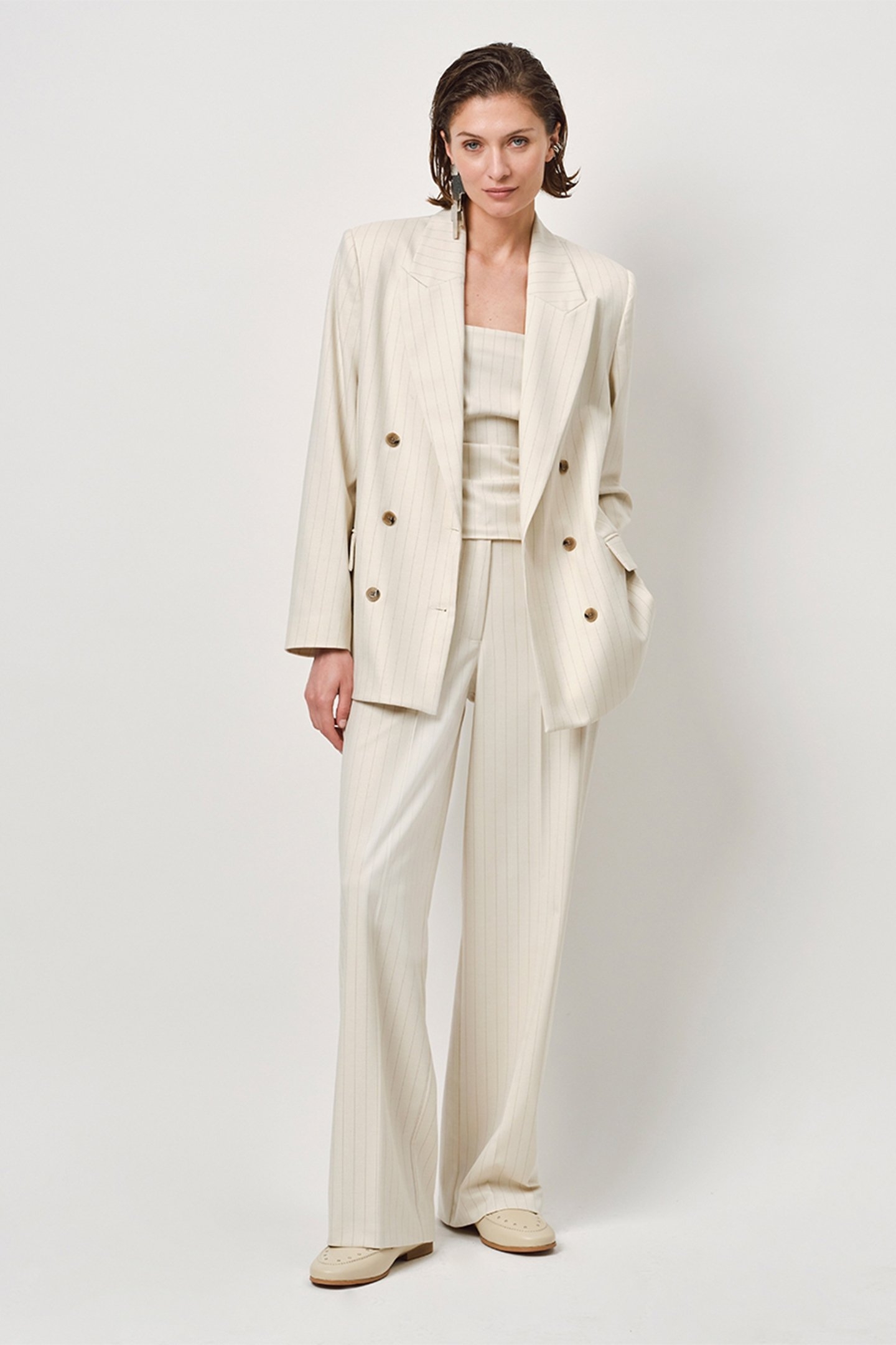 LUNE SMART PANTS ECRU 1