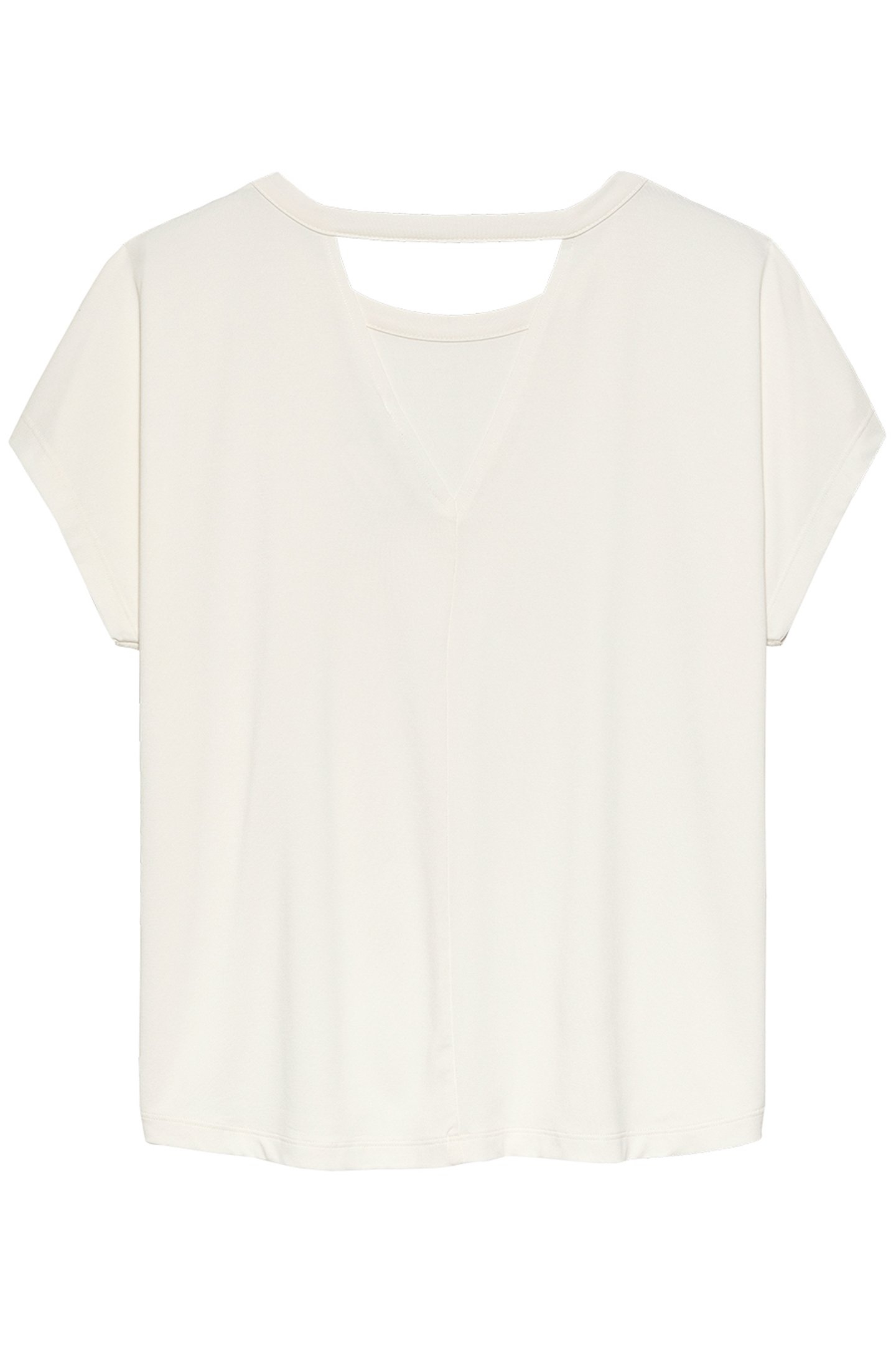 TSHIRT WITH OPEN BACK DETAIL EGRET 4