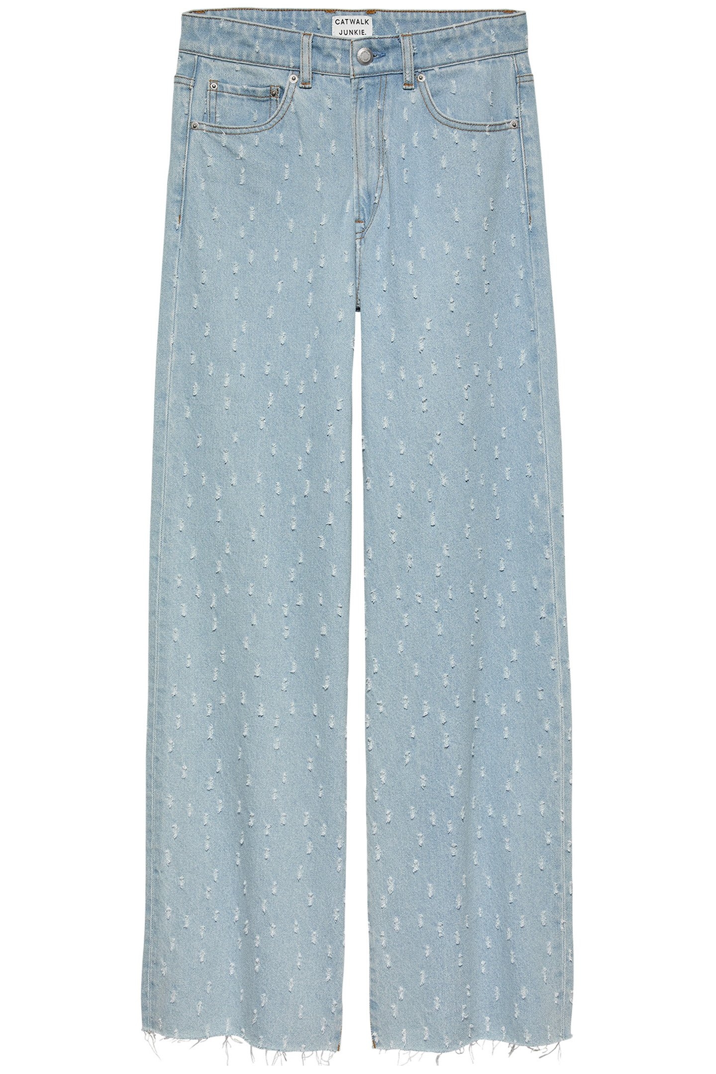 LOOSE FIT JEANS WITH TEXTURED FABRIC BLUE 4