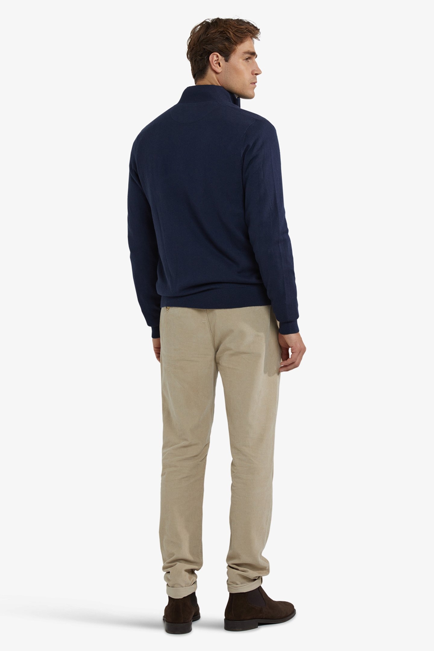 ZIP THRU CARDIGAN NAVY 3