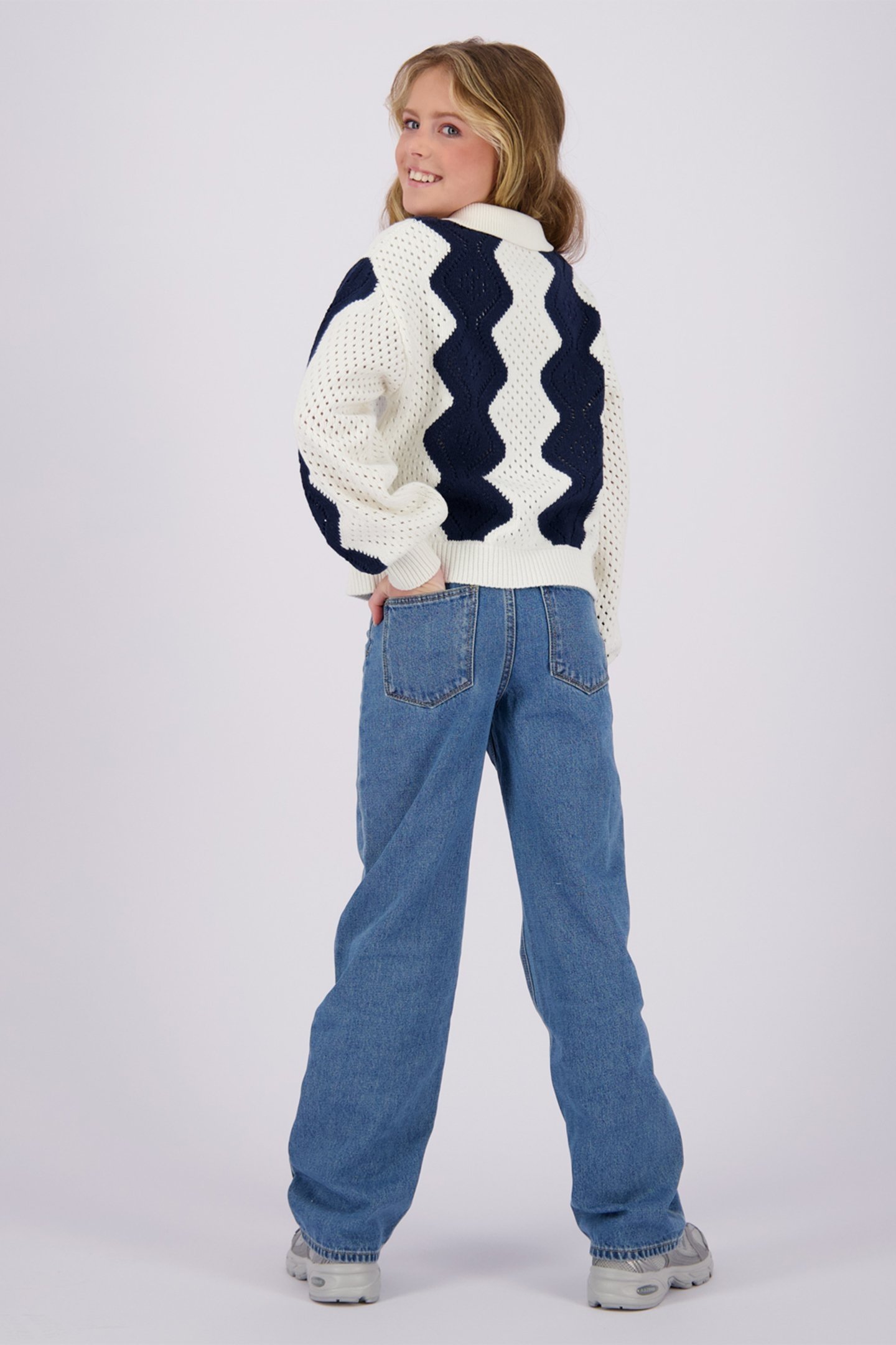 GIRLS MERALLE VEST ALMOND MILK 2