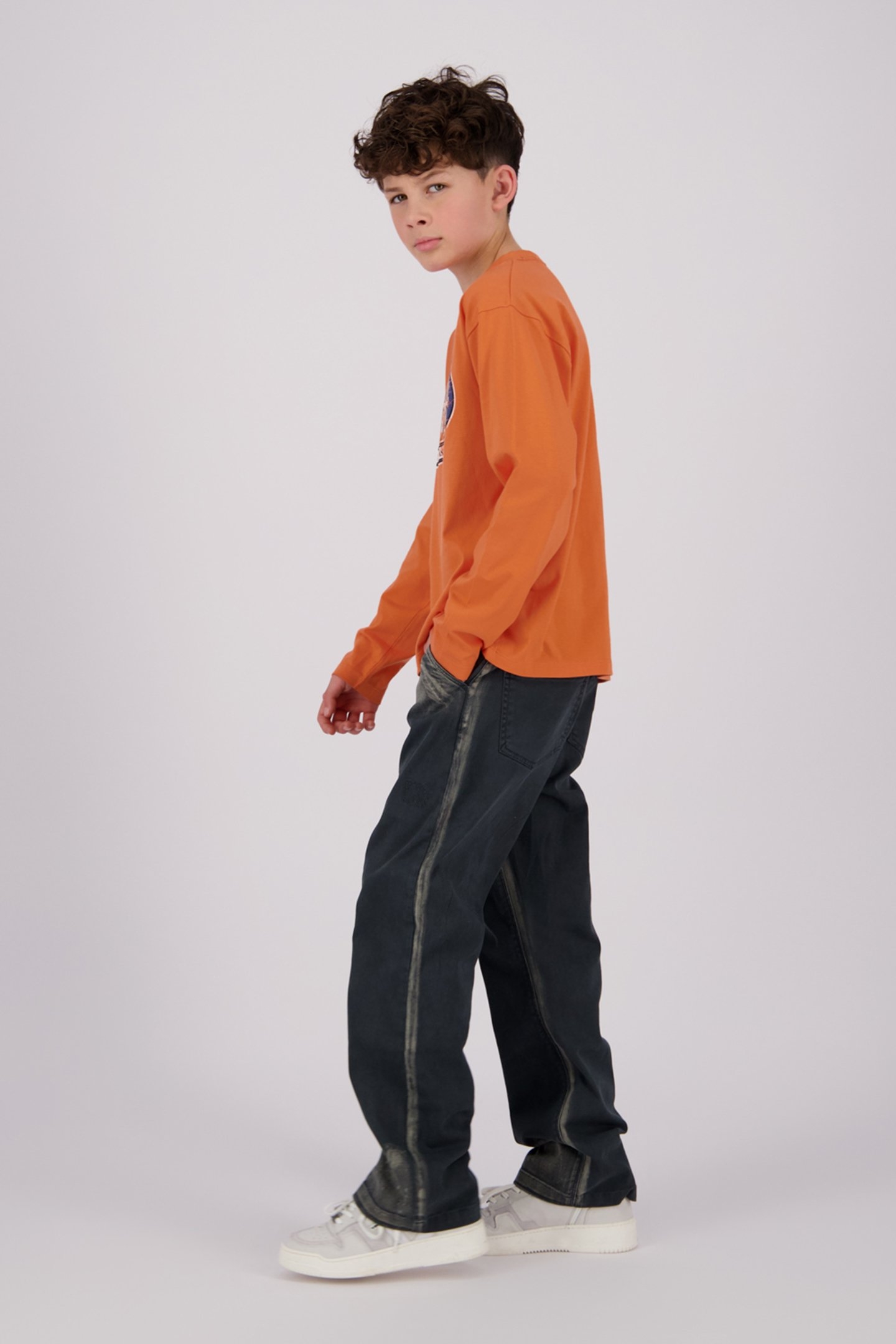 BOYS JEAN T-SHIRT DUSTED ORANGE 5