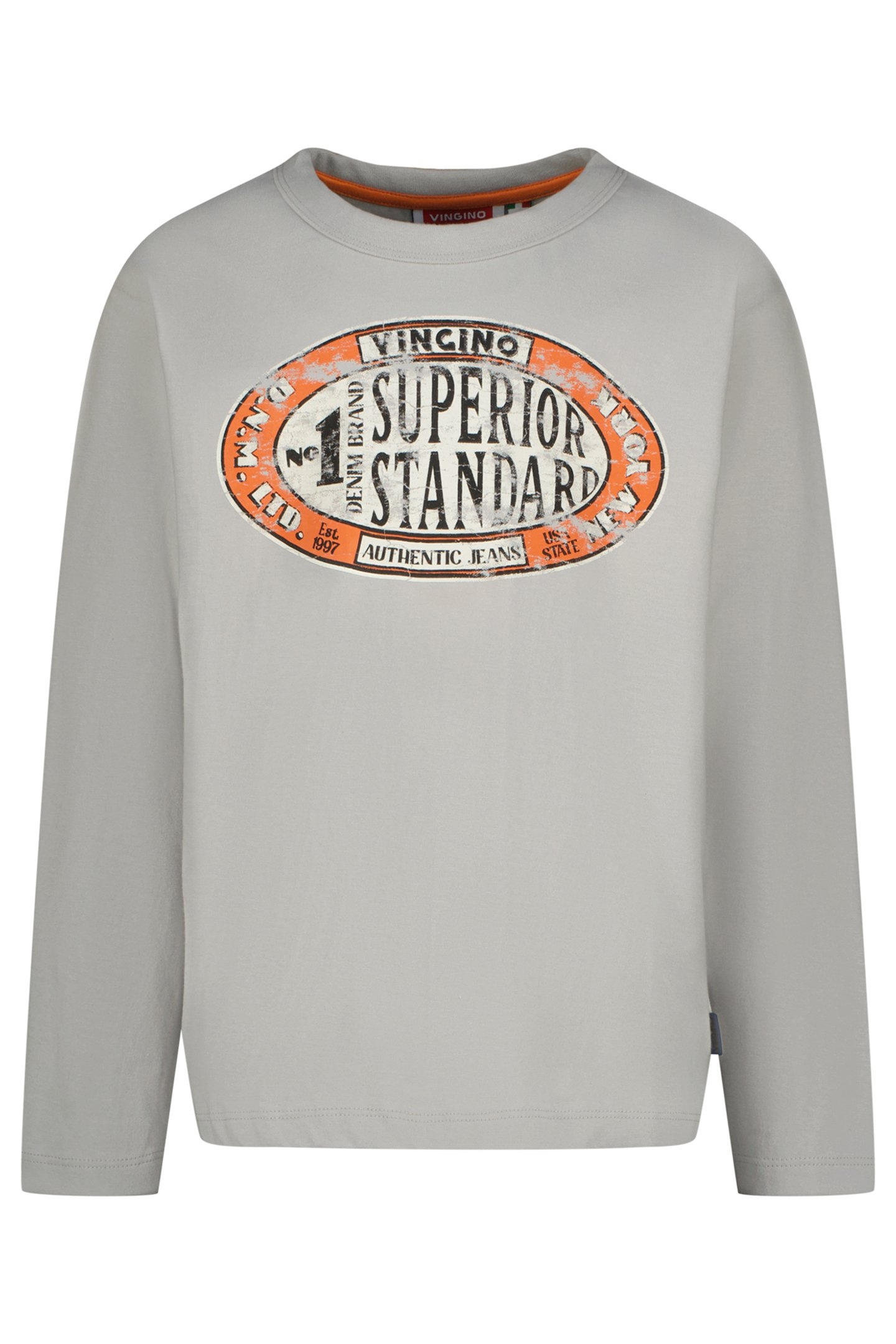 BOYS JEAN T-SHIRT PEARL GREY 1