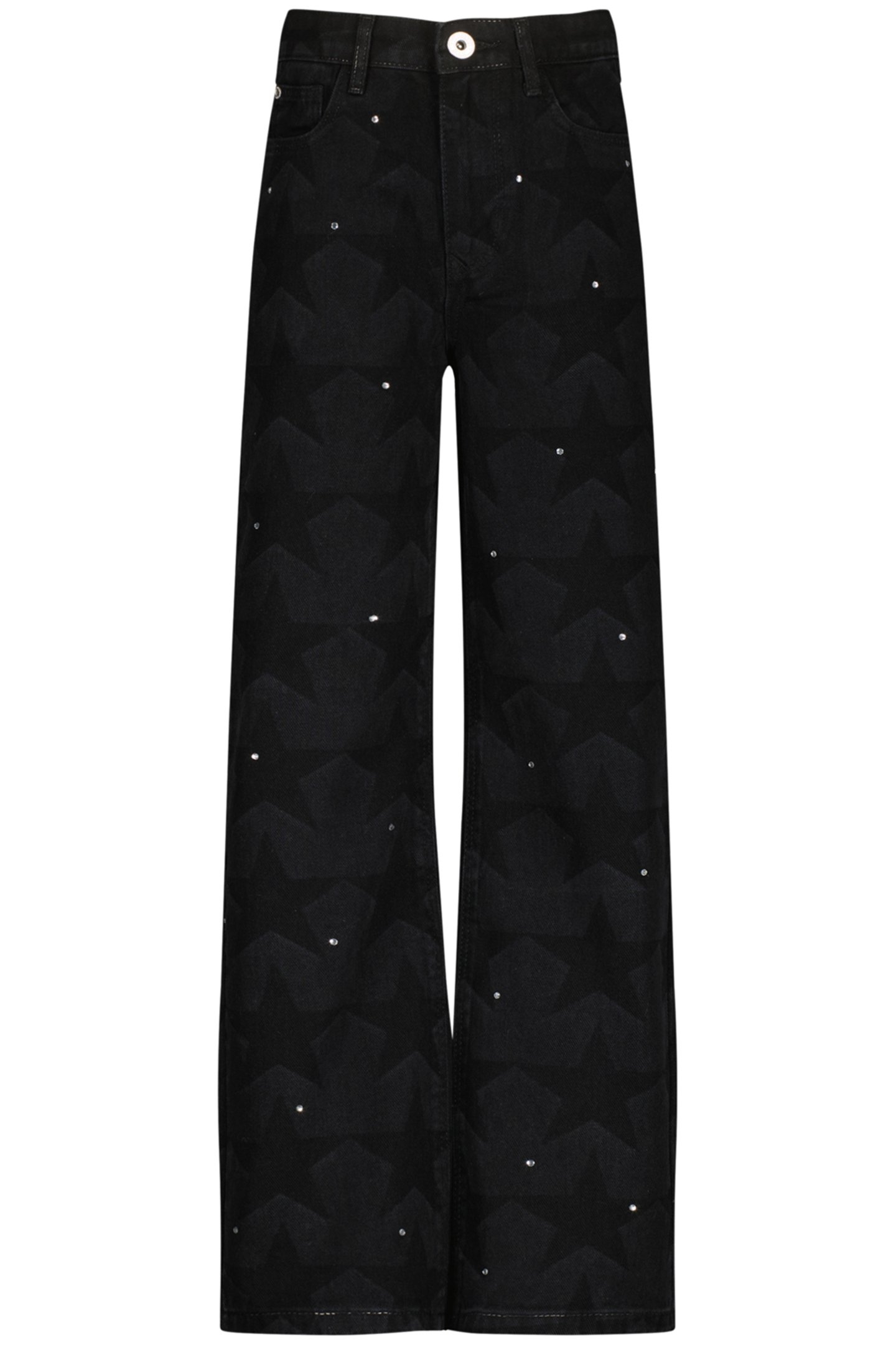 GIRLS CATO STAR JEANS WASHED BLACK 3