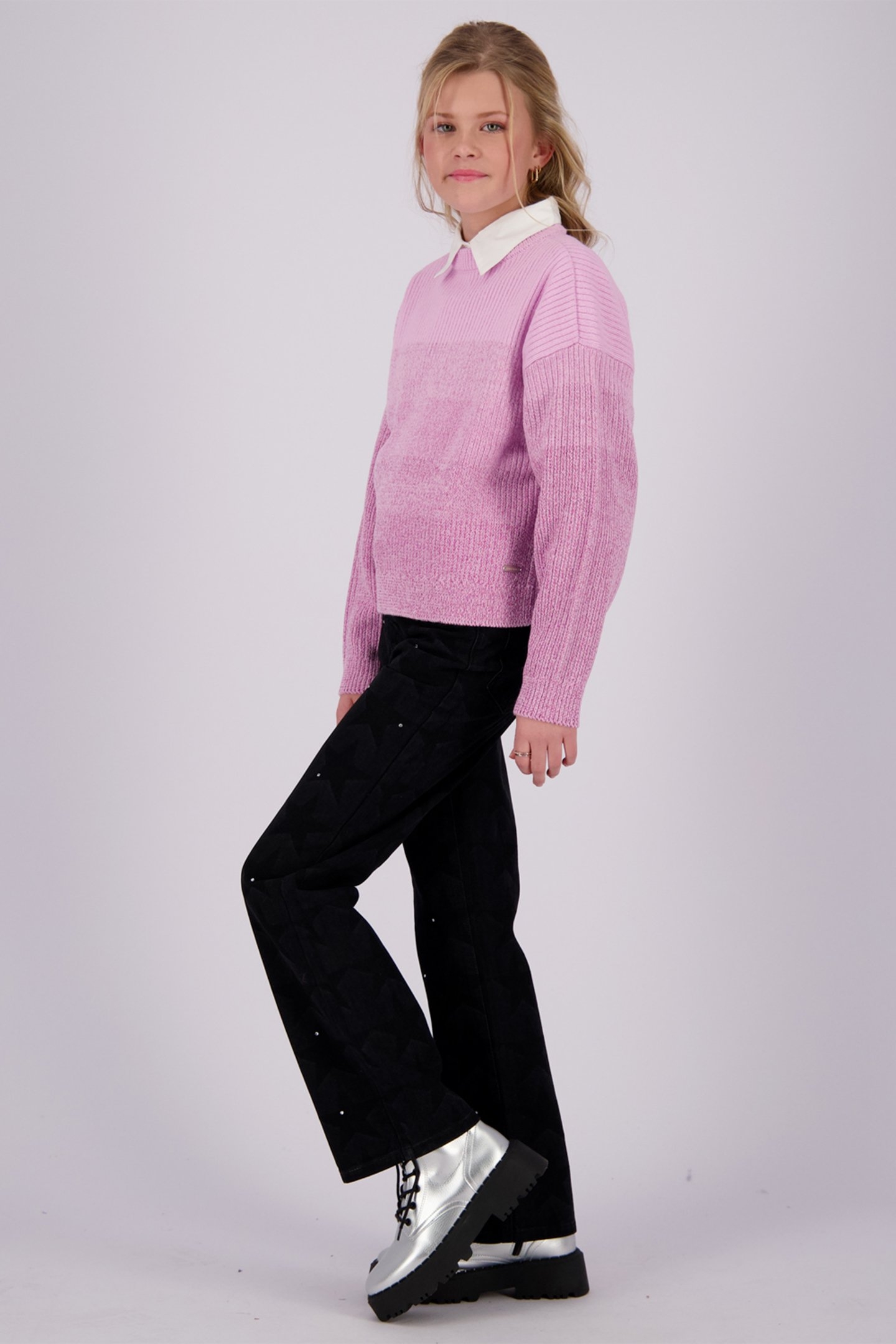 GIRLS MILKE FLAT KNIT TWINKLE PINK 6