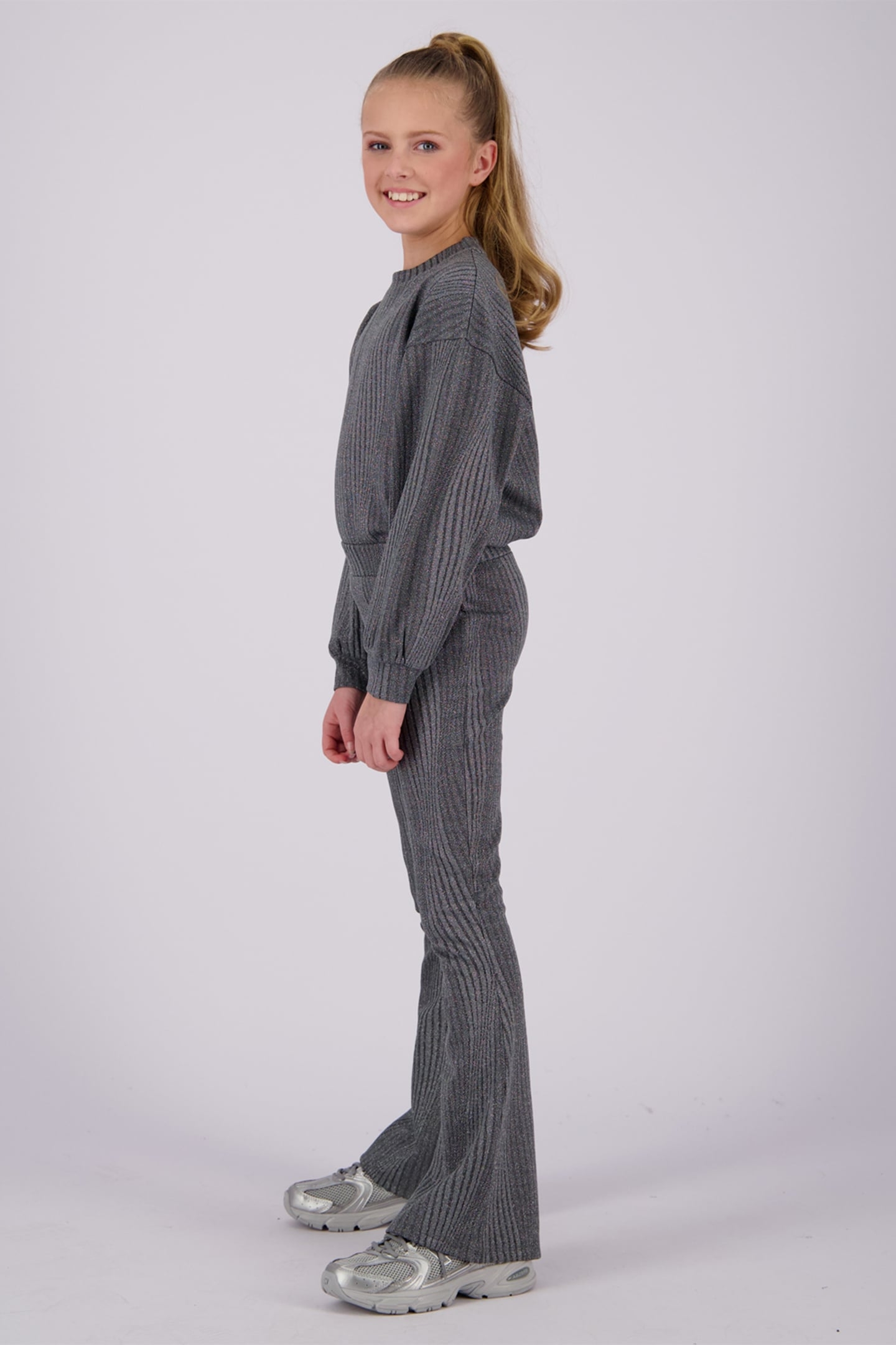 GIRLS JANE TOP GREY ROCK 5