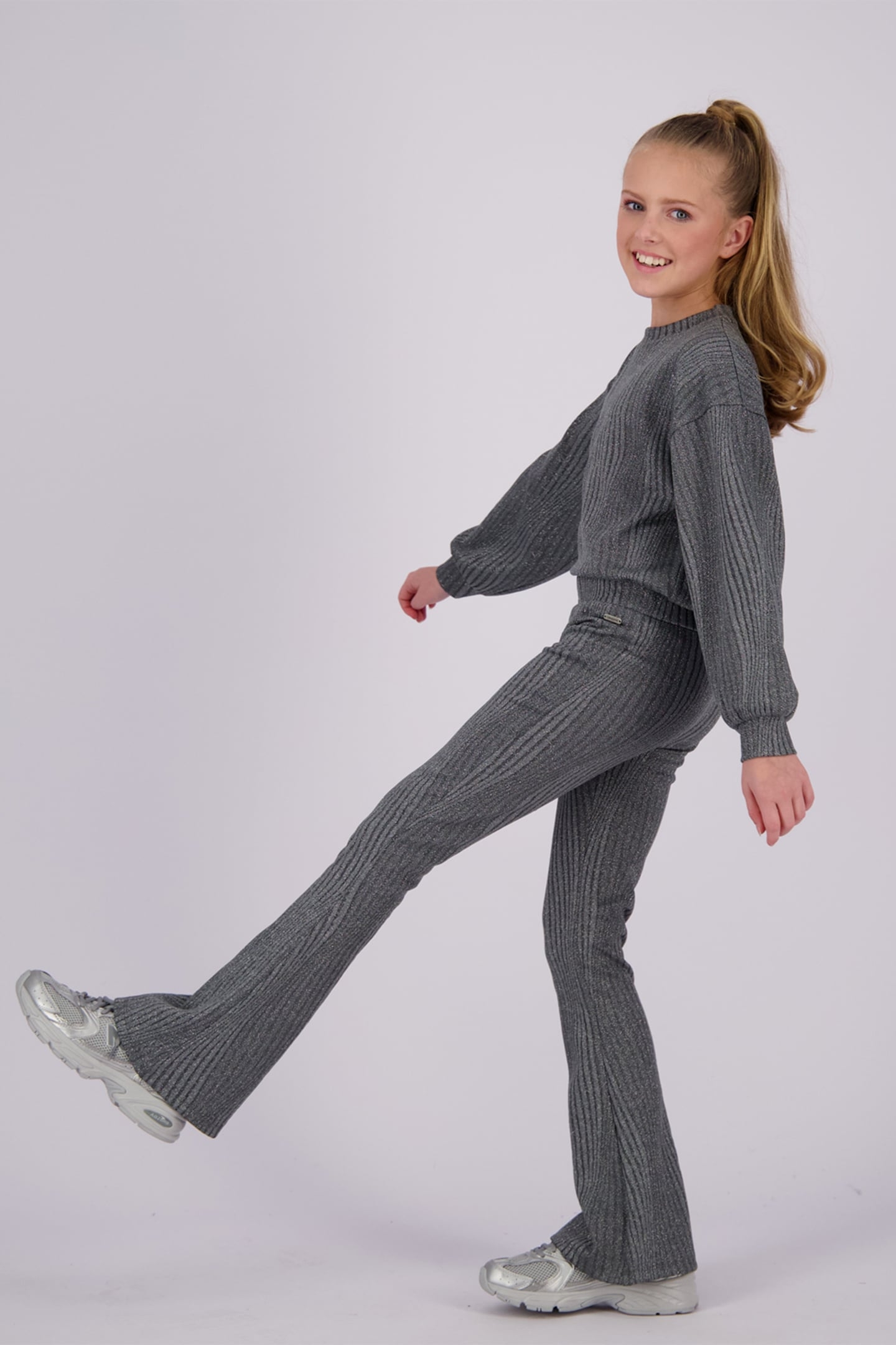 GIRLS JANE TOP GREY ROCK 7