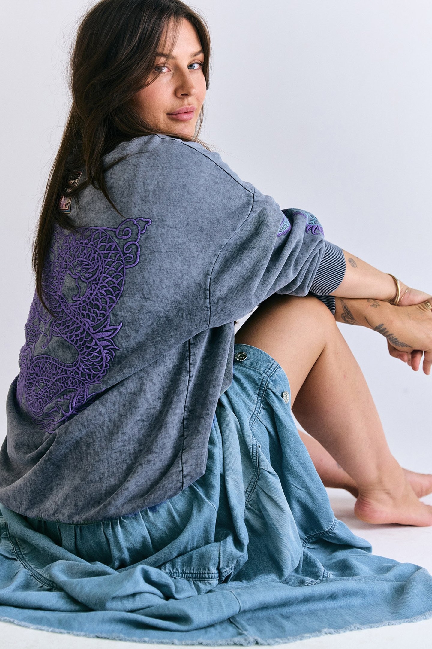 TINA DENIM SKIRT BLUE 6