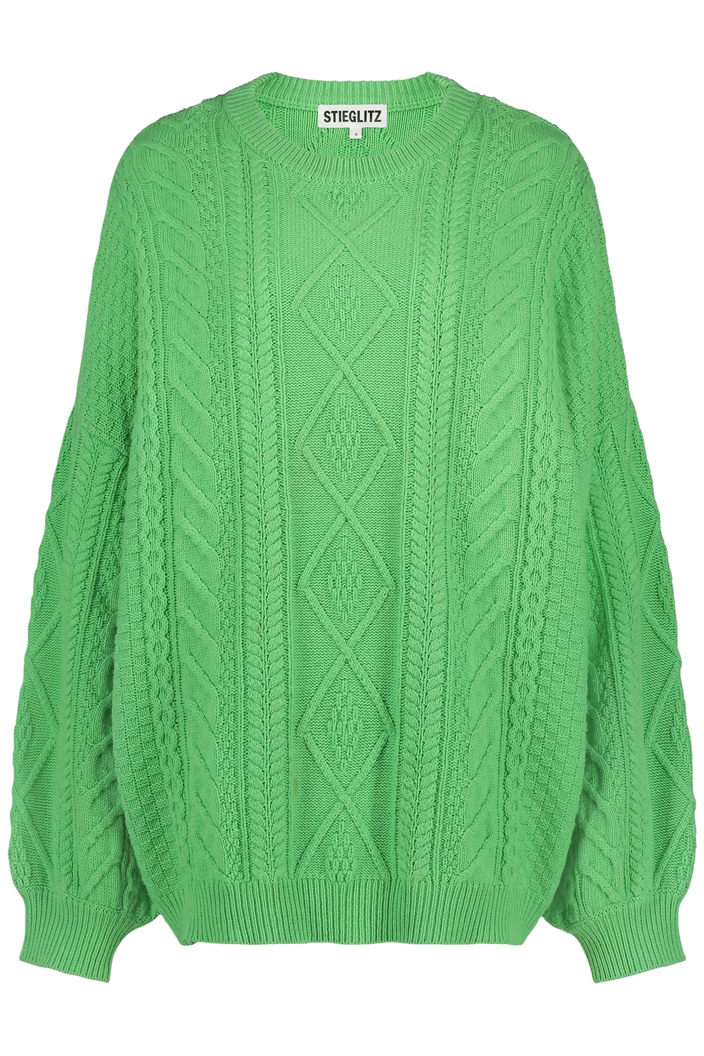 FAUVE KNITTED JUMPER GREEN 3