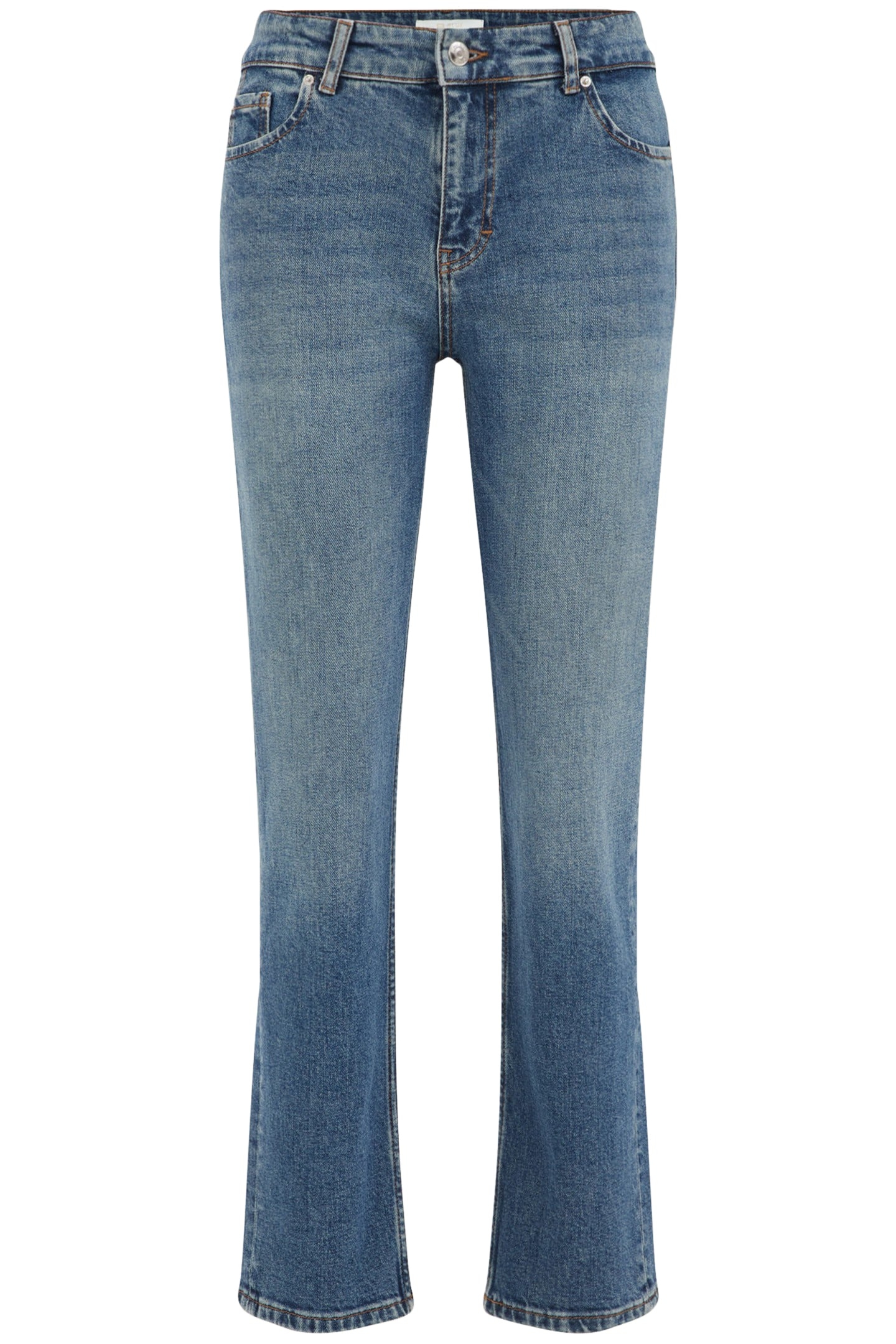 5-POCKET MID WAIST DARK BLUE 4