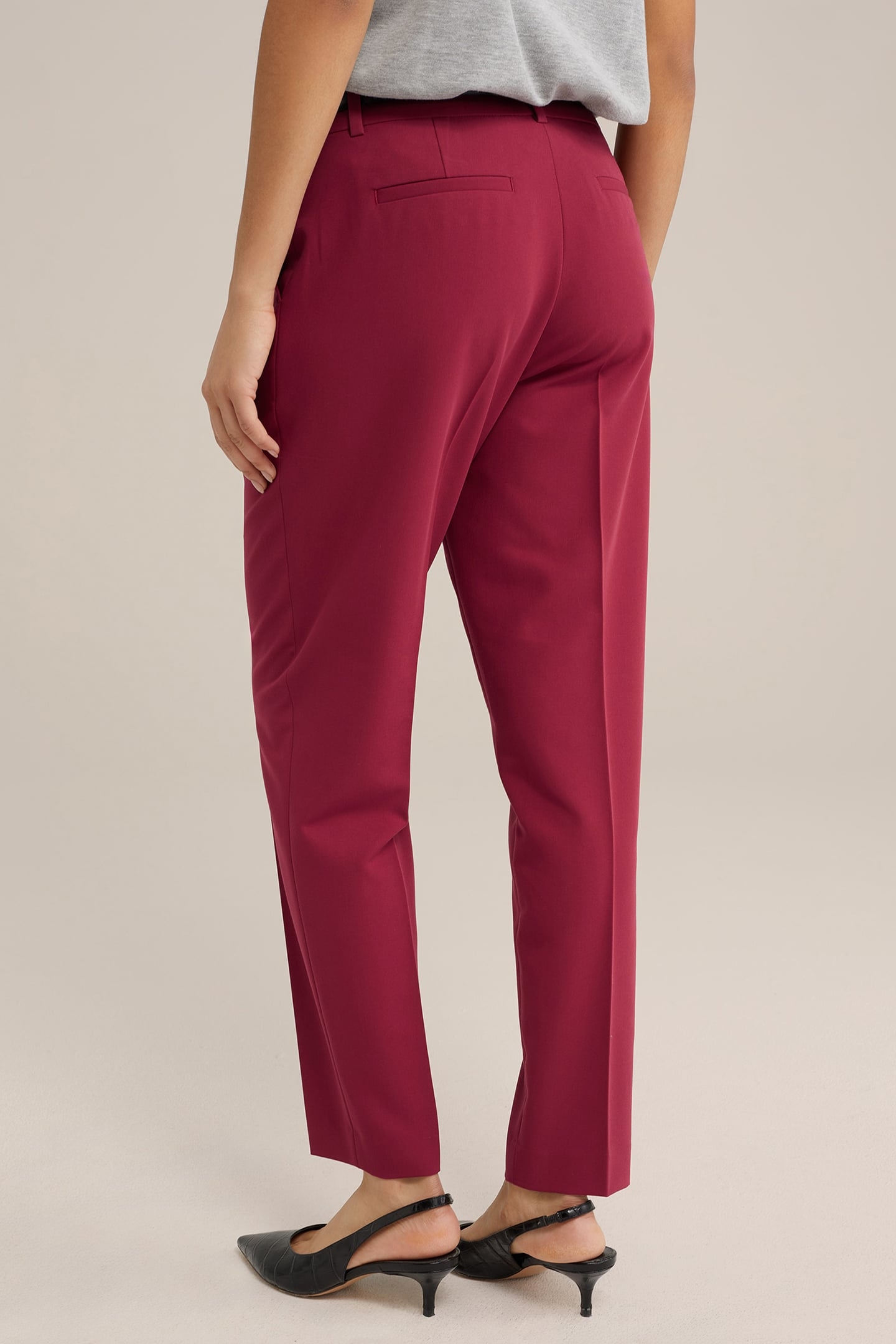 TROUSER BURGUNDY RED 2