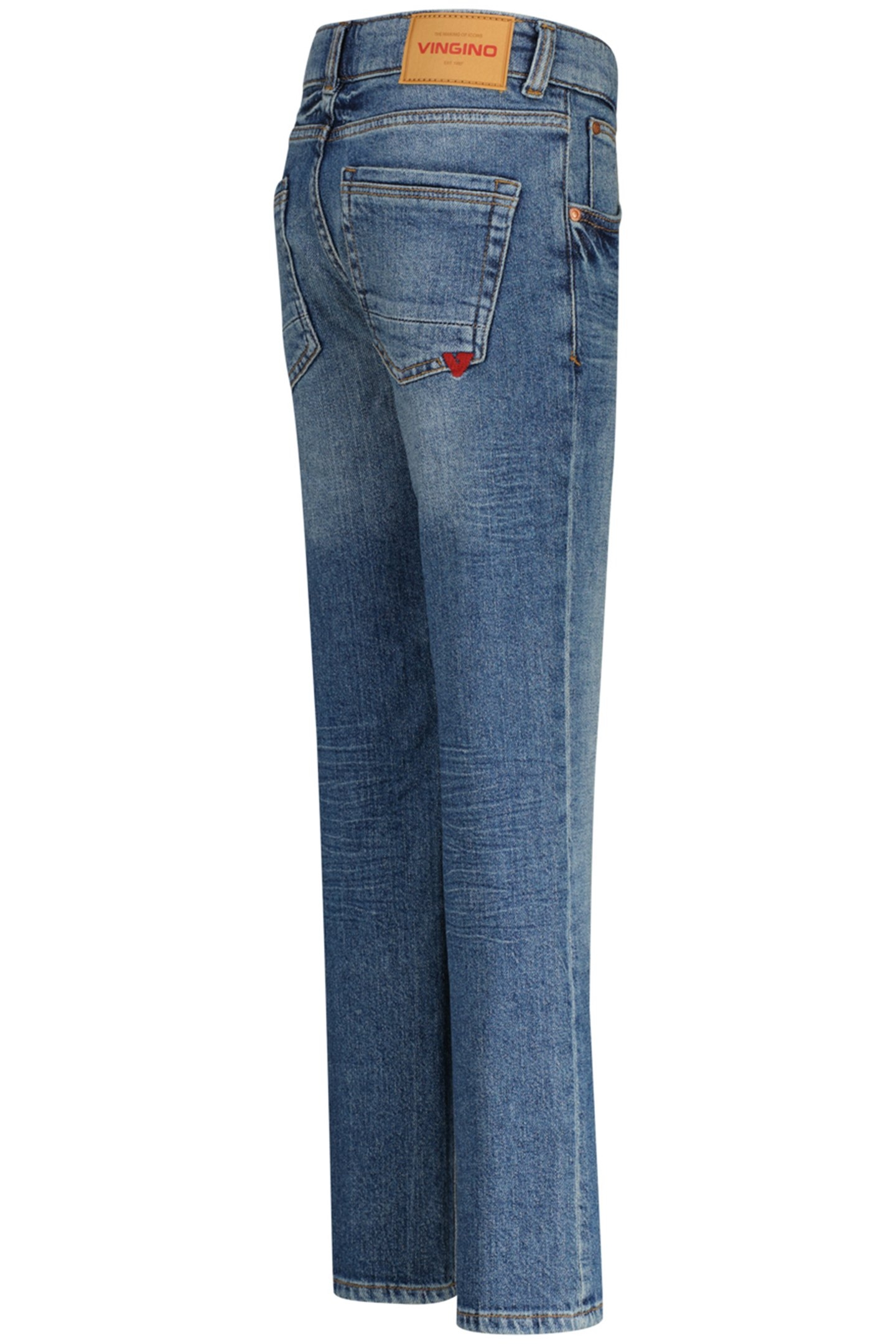 BOYS BRENT JEANS MID BLUE STONE 5