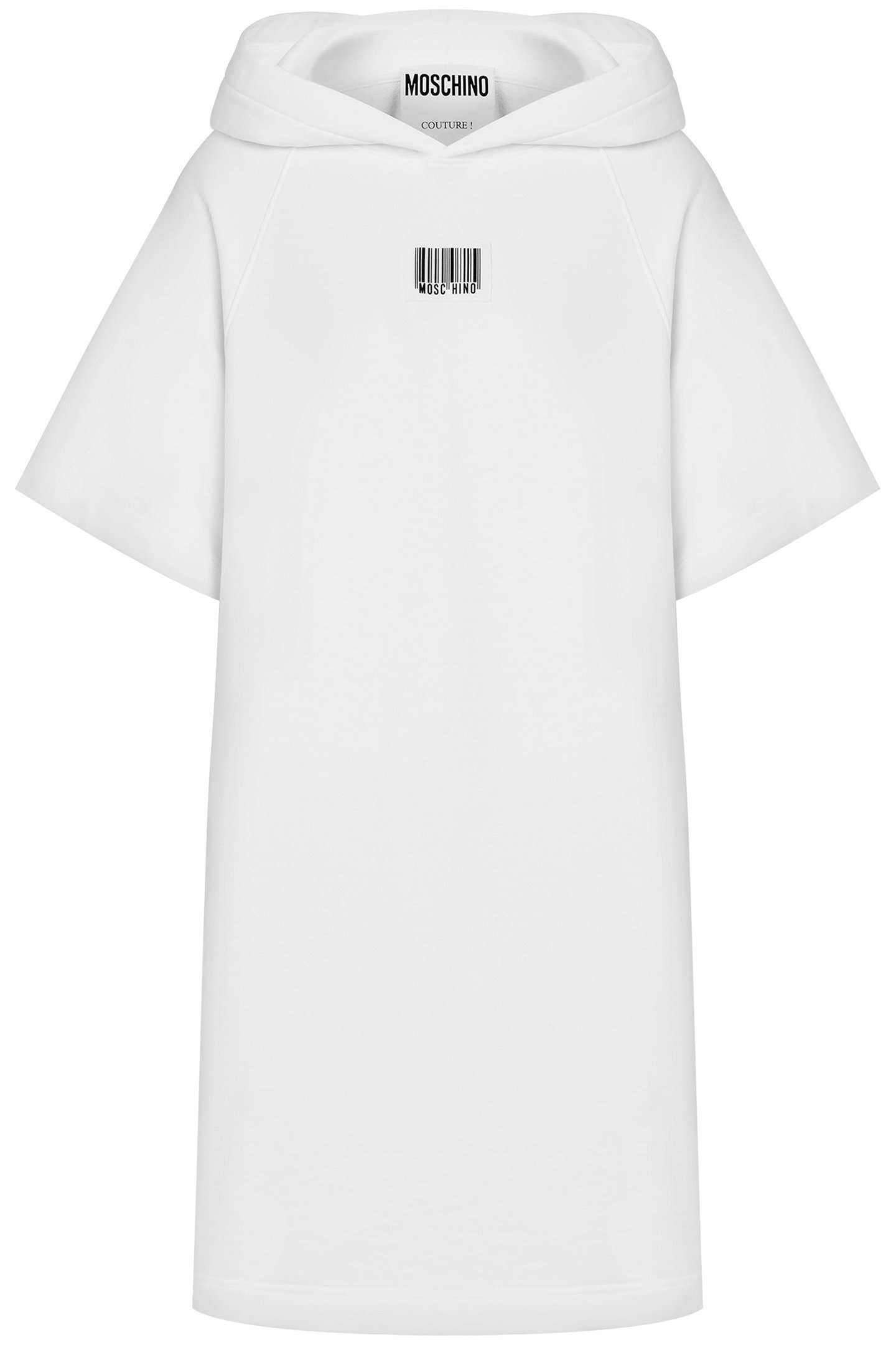 COTTON DRESS BARCODE PATCH WHITE 3