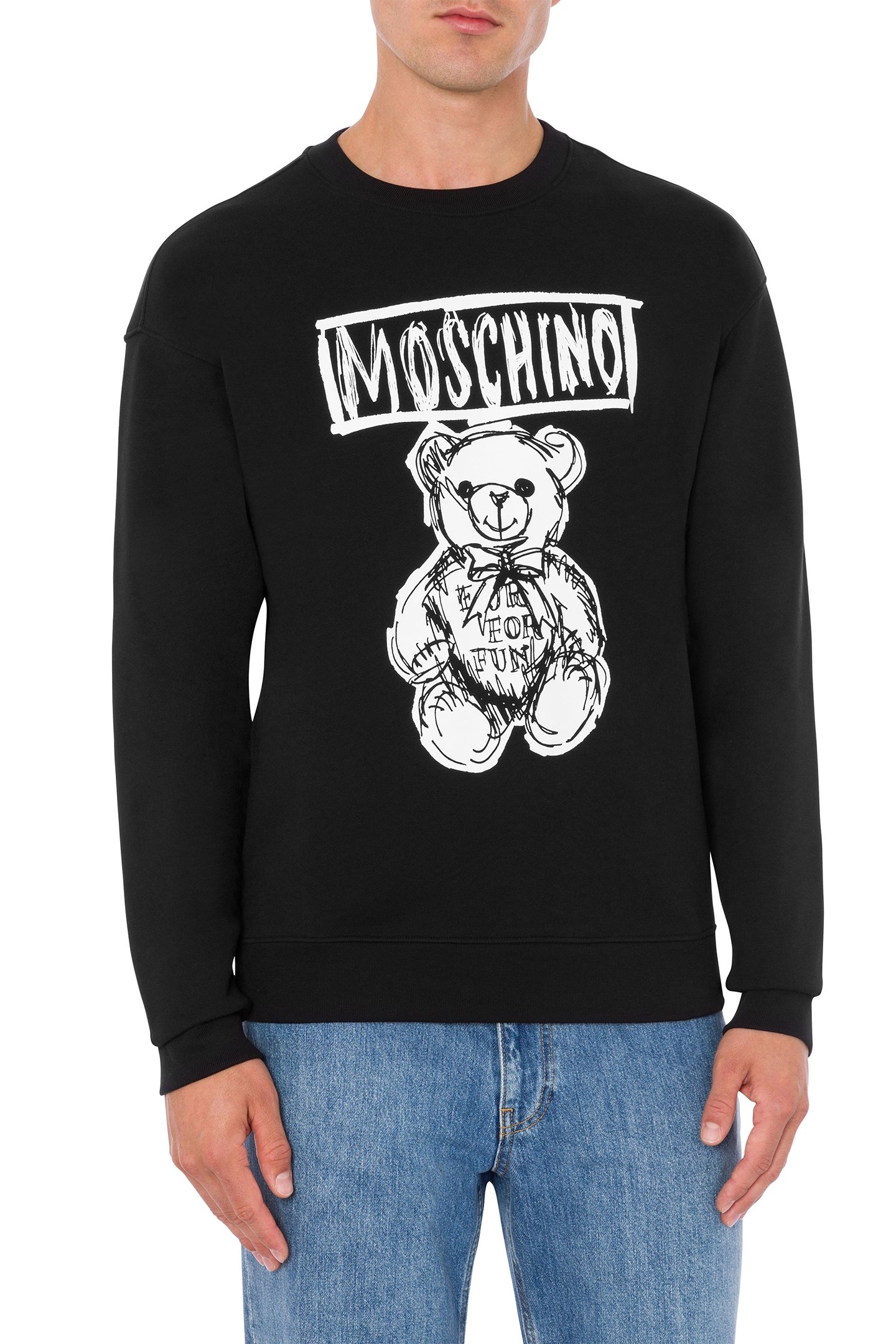 MOSCHINO TEDDY BEAR SWEATSHIRT BLACK 1