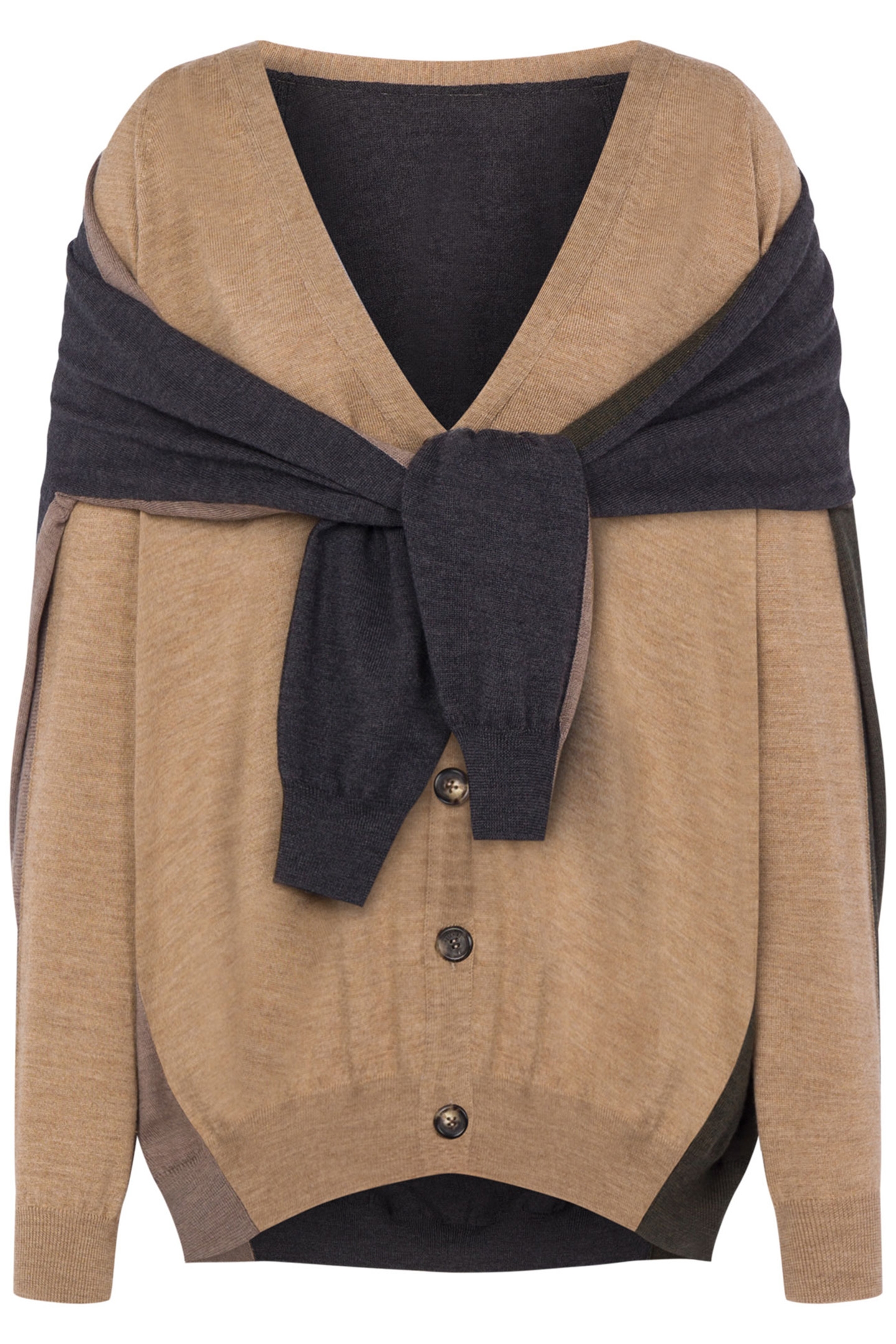 LAYER UP WOOL CARDIGAN BEIGE 3