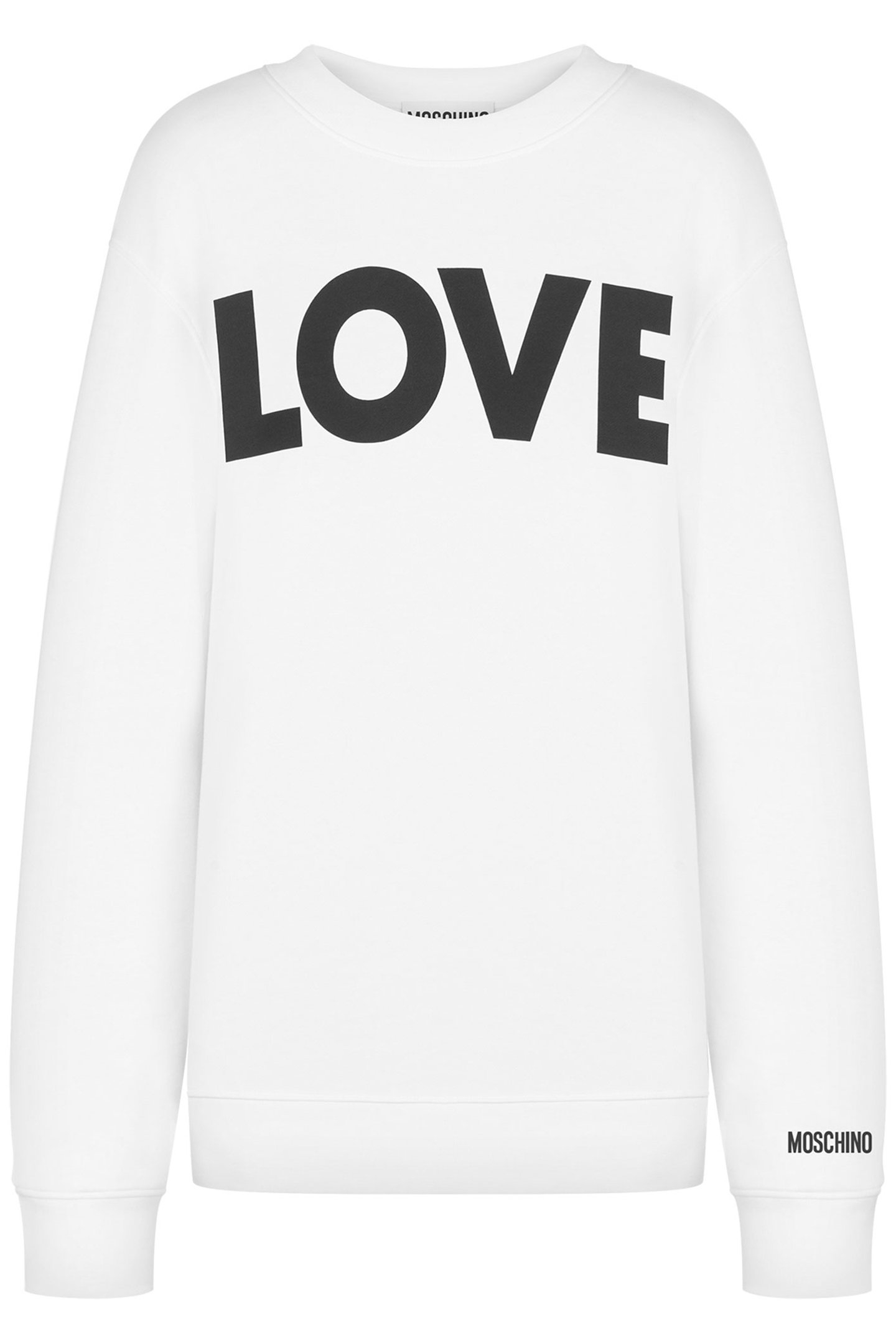 LOVE ORGANIC COTTON SWEATSHIRT WHITE 3