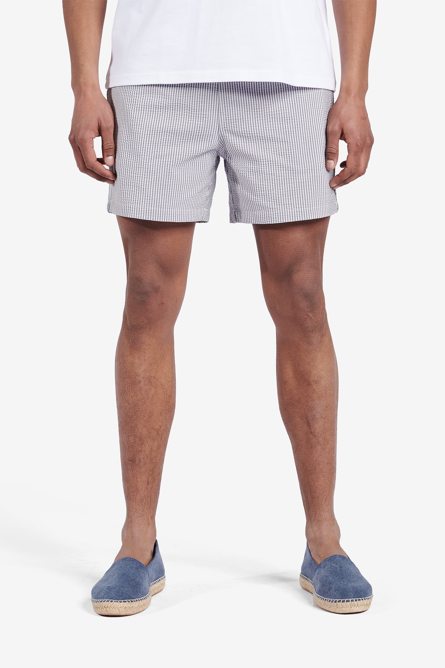 VENICE SEERSUCKER COTTON-POLYESTER NAVY 1