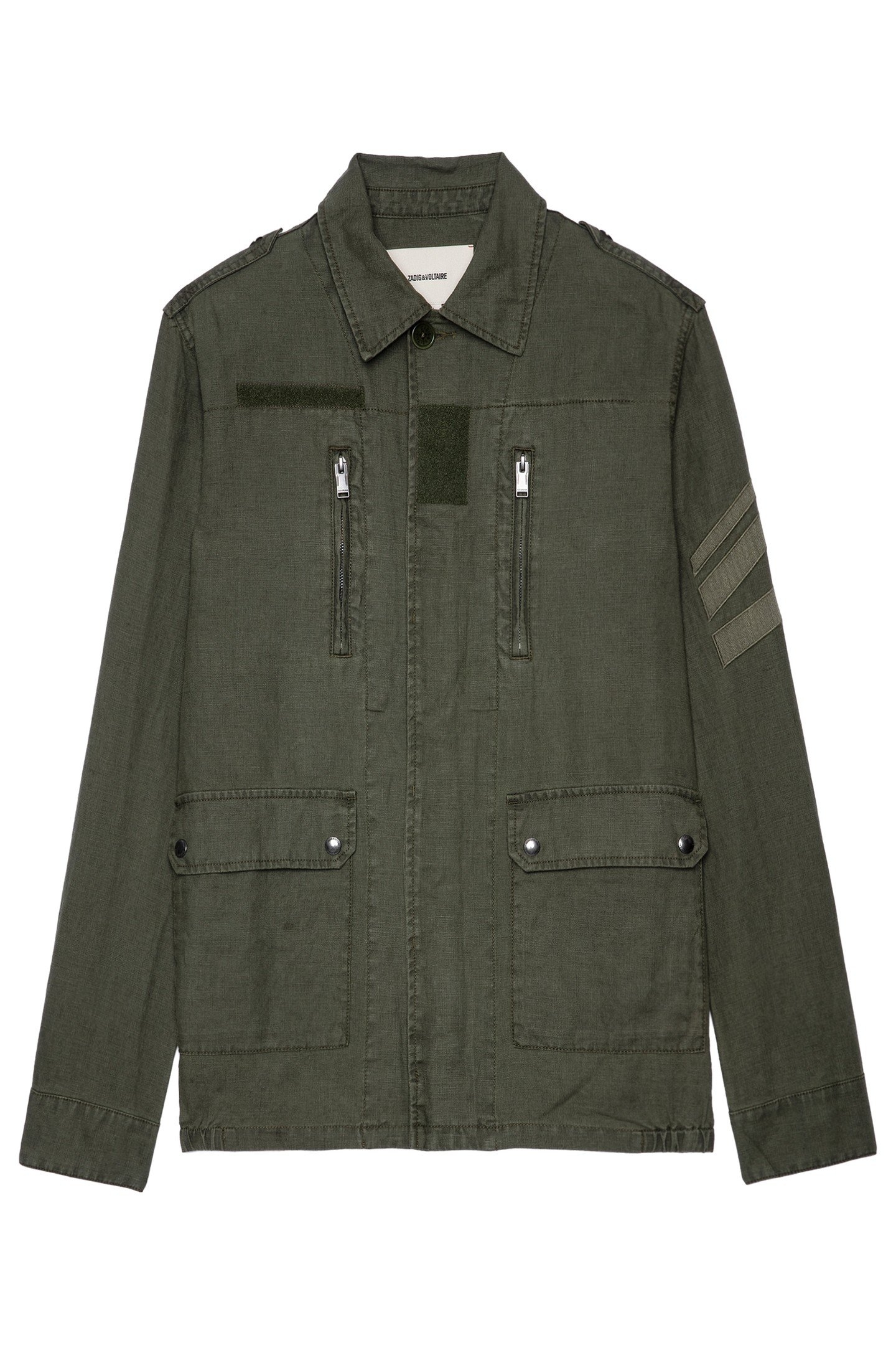 KIDO LINEN LAVE ARROW PARKA MILITAIRE 4