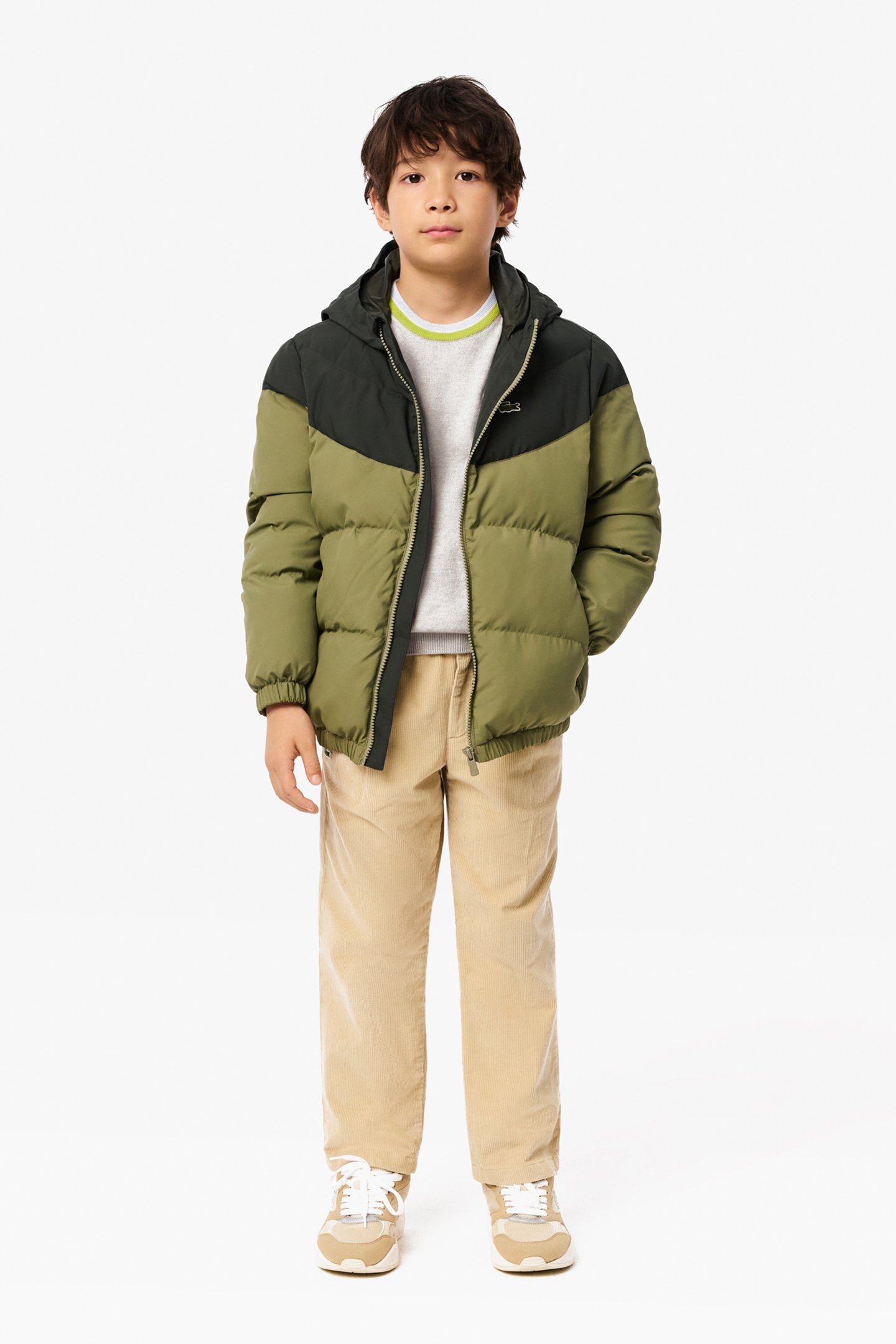 CHILDREN SWEATER SILVER CHINE/FIREFLY-WHITE 4