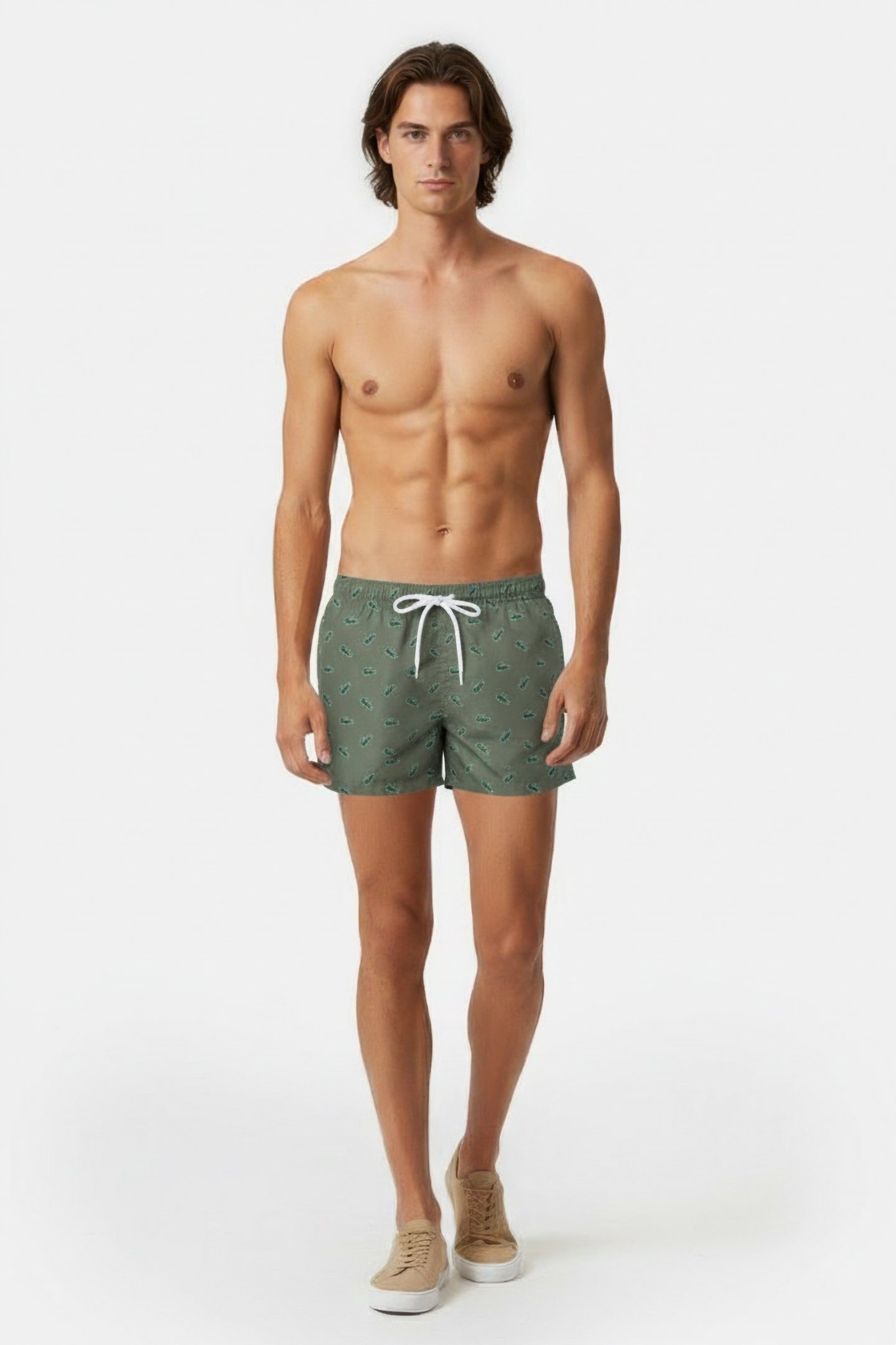 SWIMMING TRUNKS KHAKI/MULTICO 1