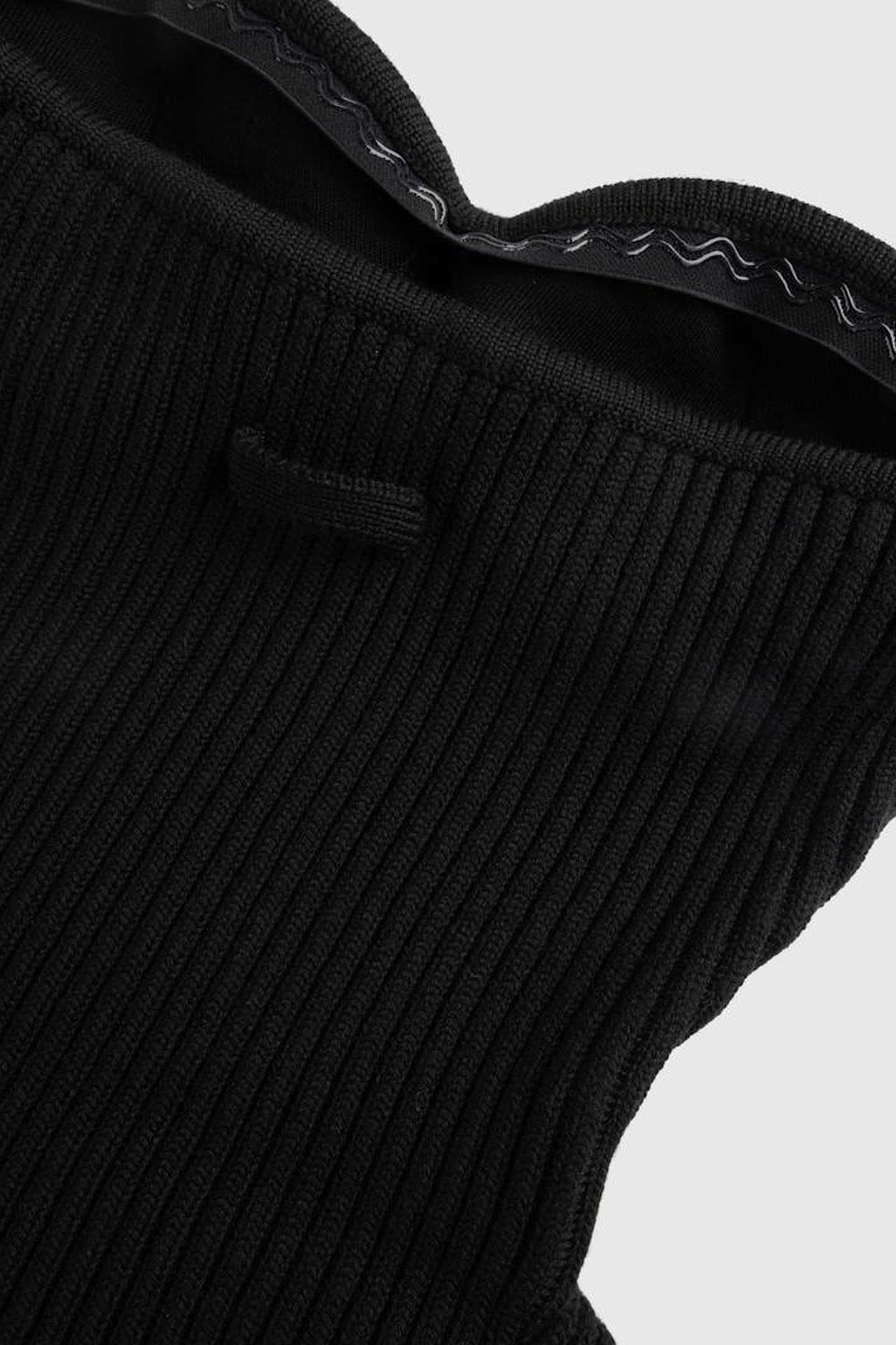 JEAN PAUL GAULTIER – RIBBED WOOL CORSET BLACK 4