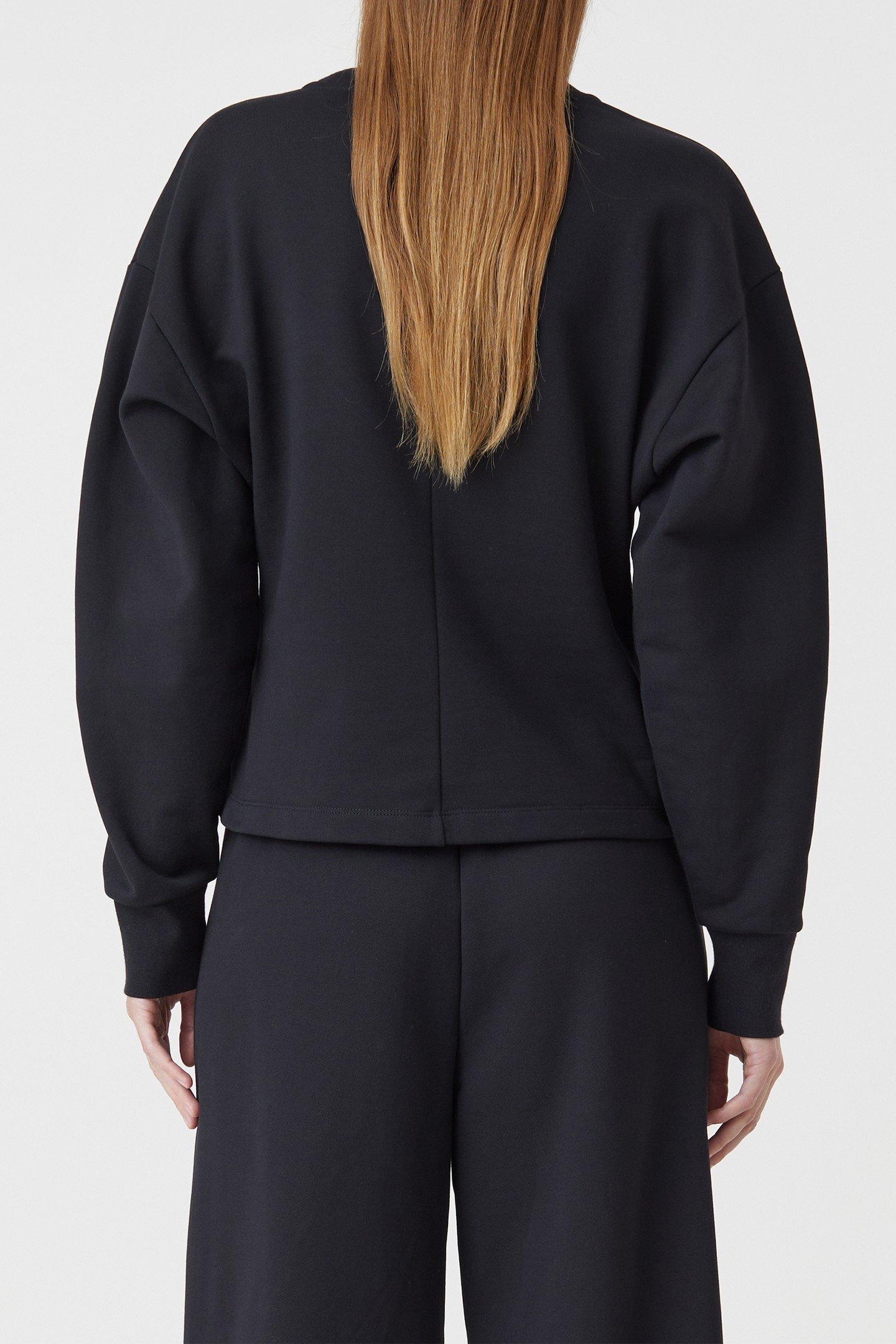 CREW NECK LONG SLEEVE T-SHIRTS BLACK 3