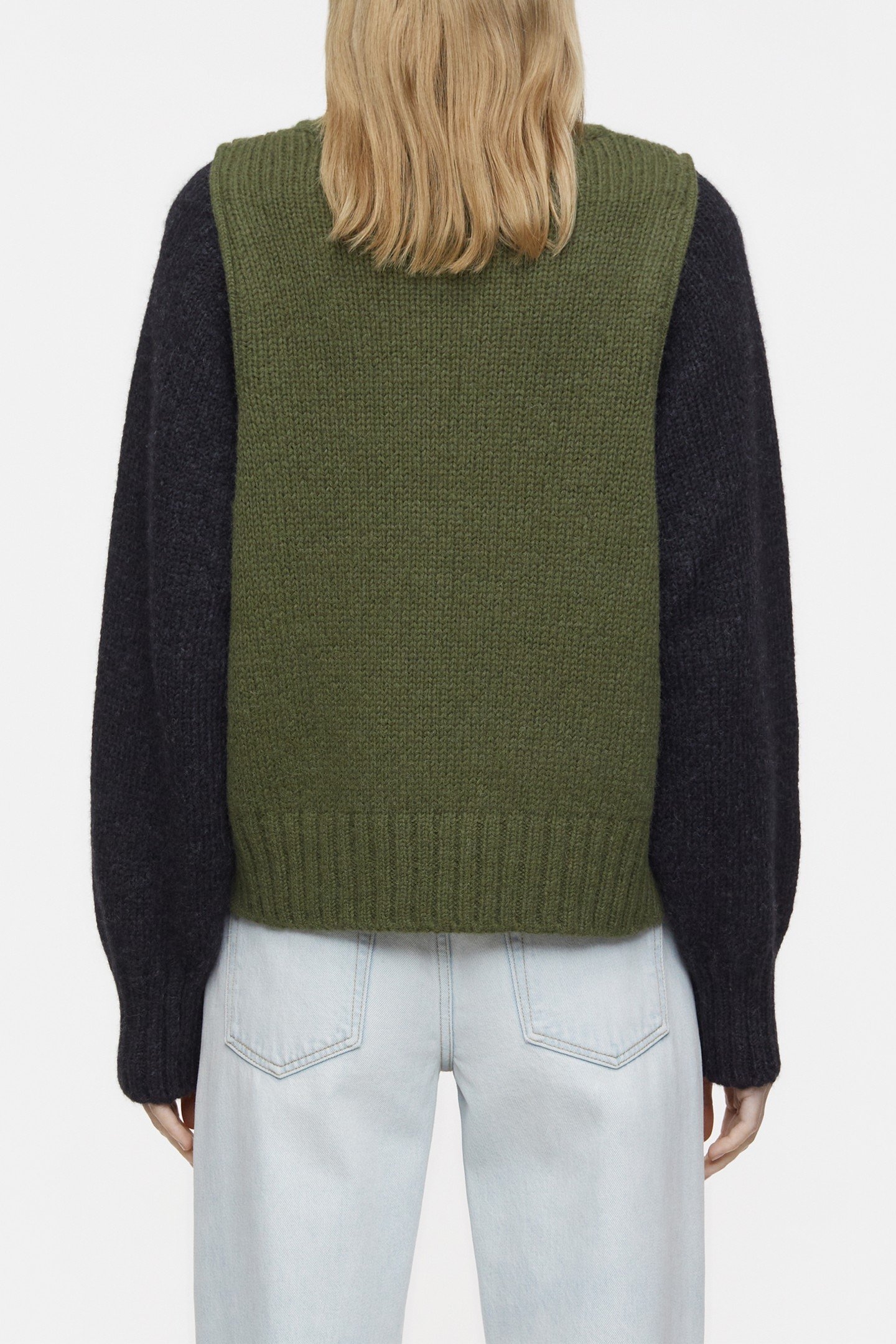 CREW NECK LONG SLEEVE KNITS INDUSTRIAL GREEN 6