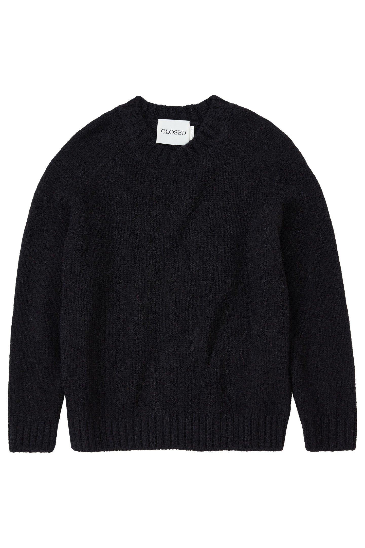CREW NECK LONG SLEEVES KNITS BLACK 8