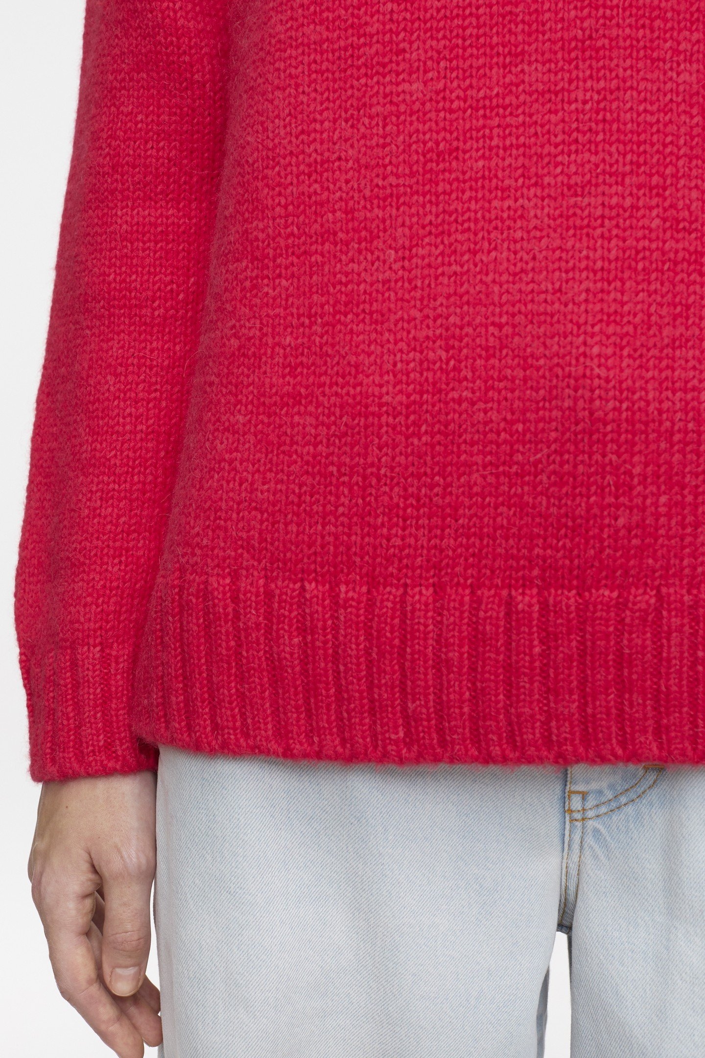 CREW NECK LONG SLEEVES KNITS FIERY PINK 6