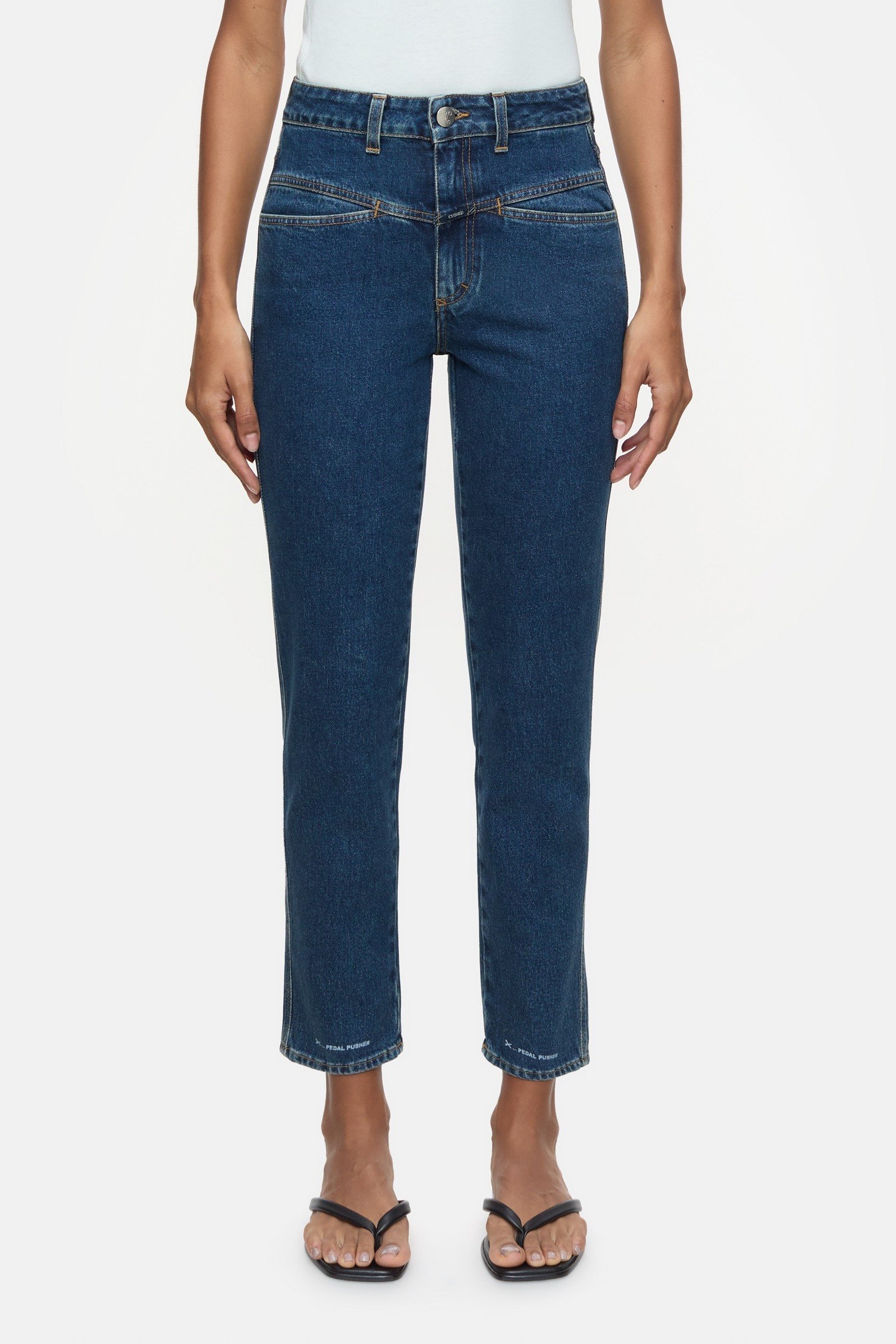 PEDAL PUSHER JEANS DARK BLUE 1