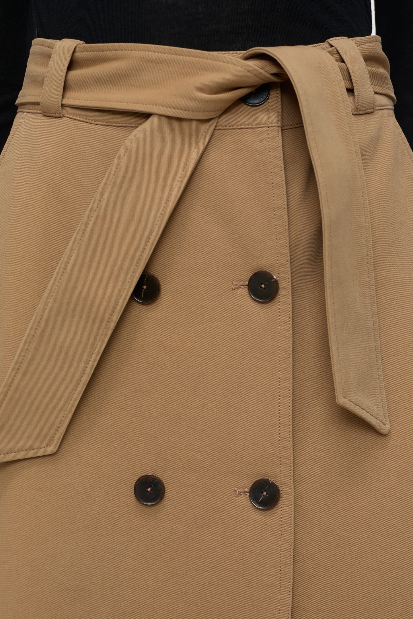 TRENCH SKIRT BISCOTTI BROWN 6