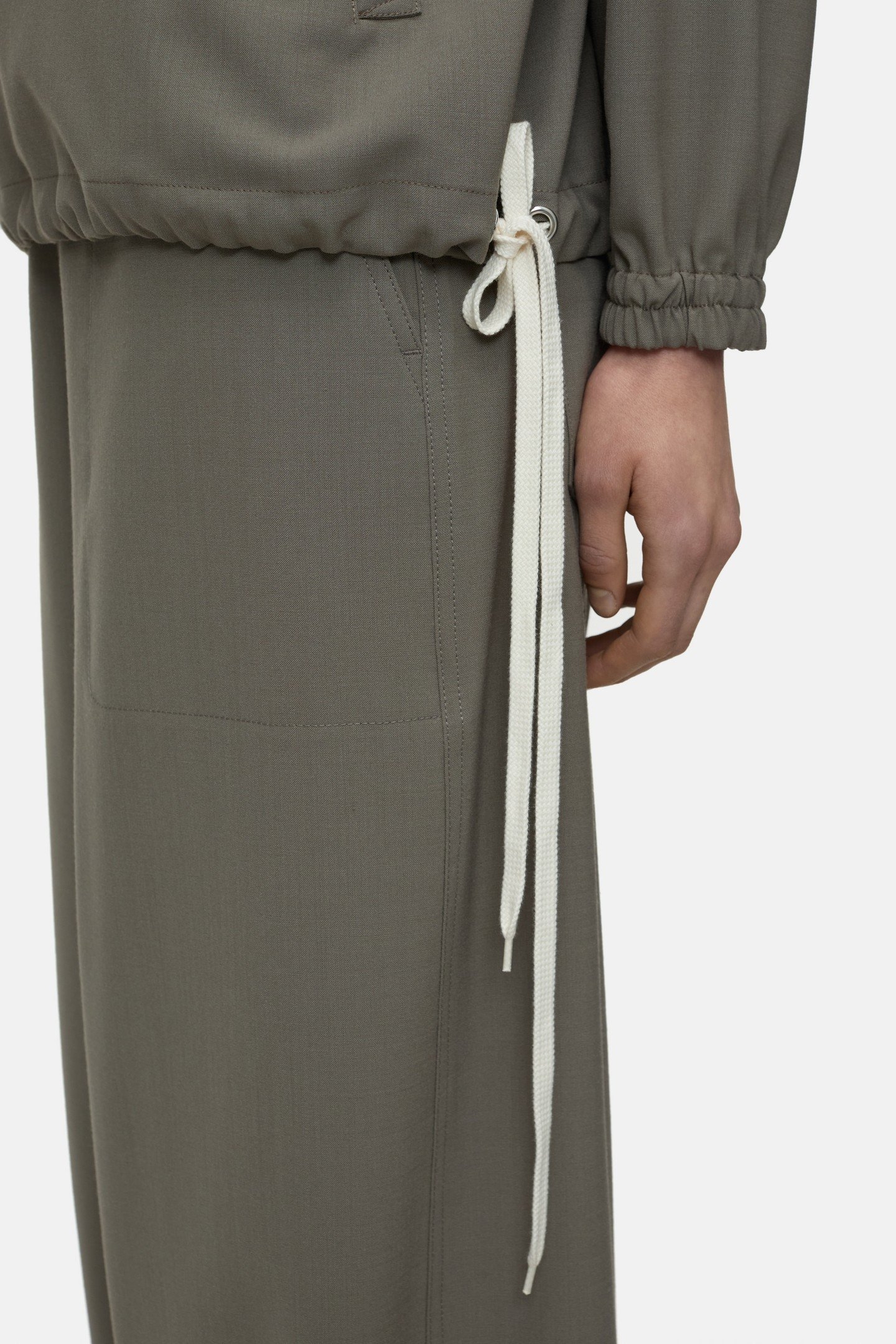 WOVEN HOODIE SHIRTS & BLOUSES HERITAGE GREY 5