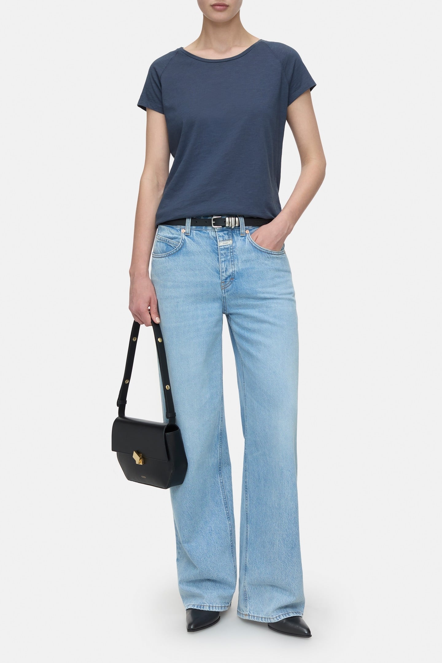 T SHIRT RAGLAN T-SHIRTS SMOKEY BLUE 2