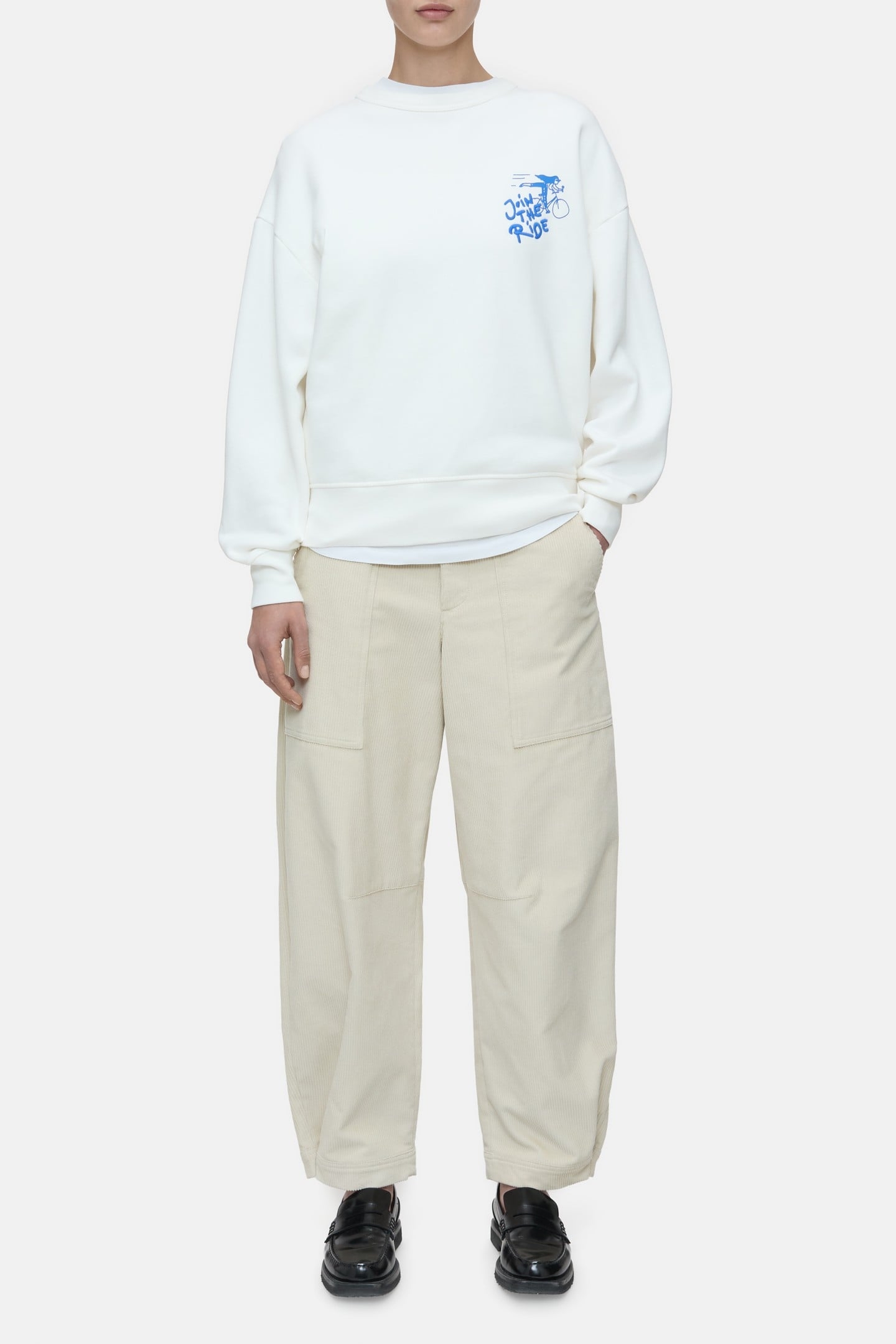 PRINTED CREWNECK T-SHIRTS IVORY 1