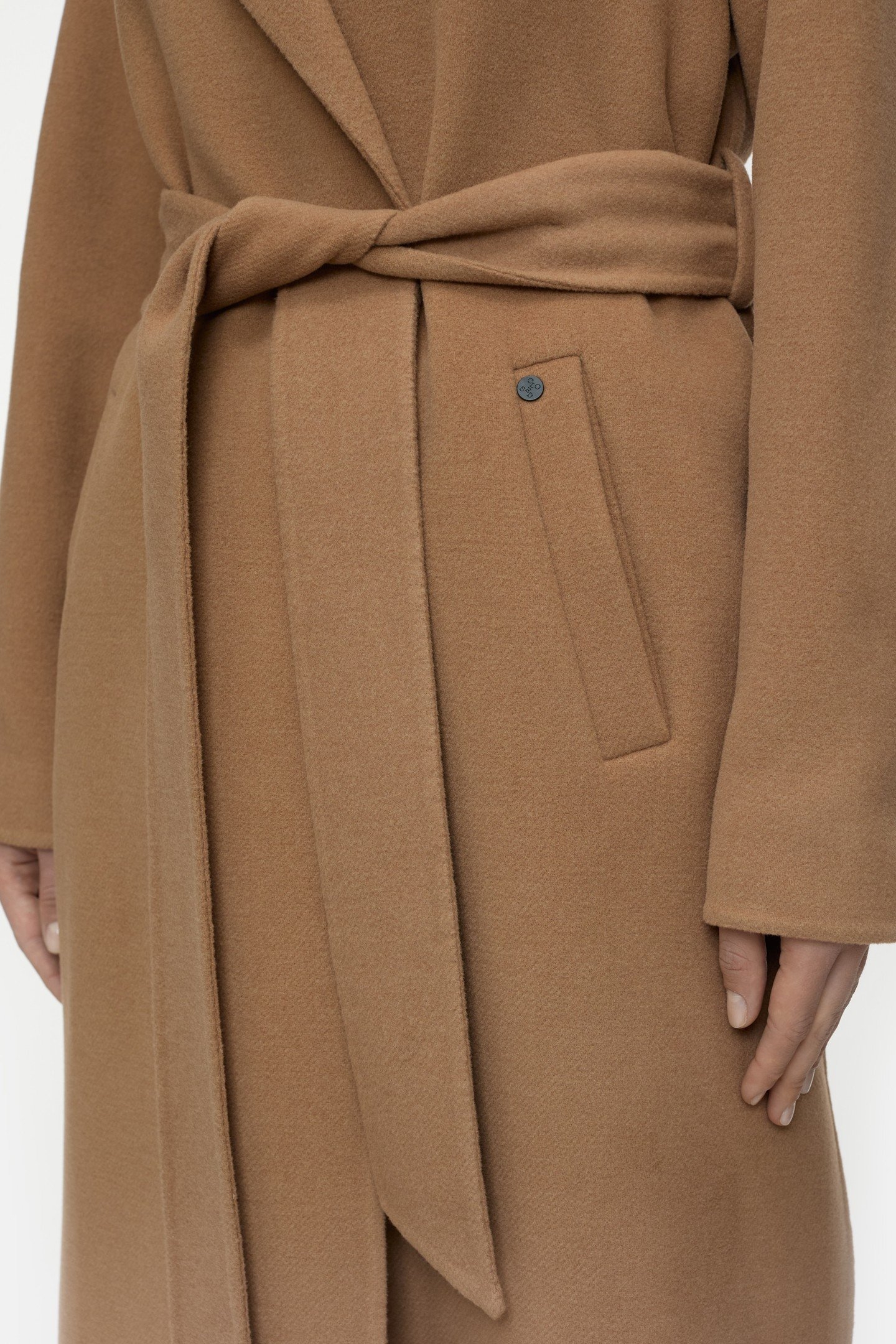 WRAP COAT JACKET BISCOTTI BROWN 3