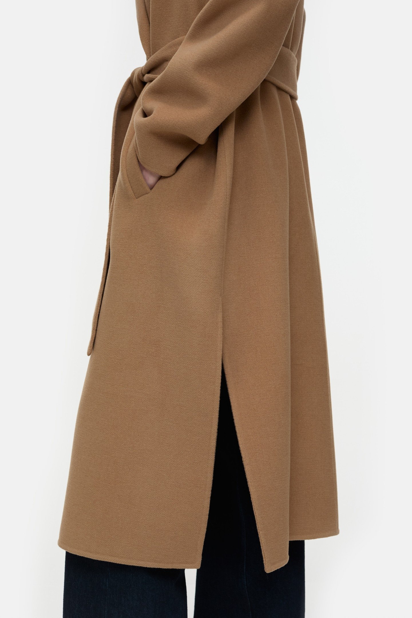 WRAP COAT JACKET BISCOTTI BROWN 4