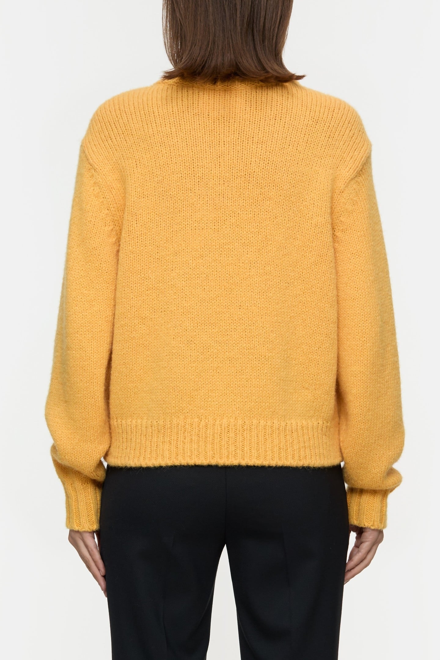 CREW NECK LONG SLEEVE KNITS IRISH ORANGE 2