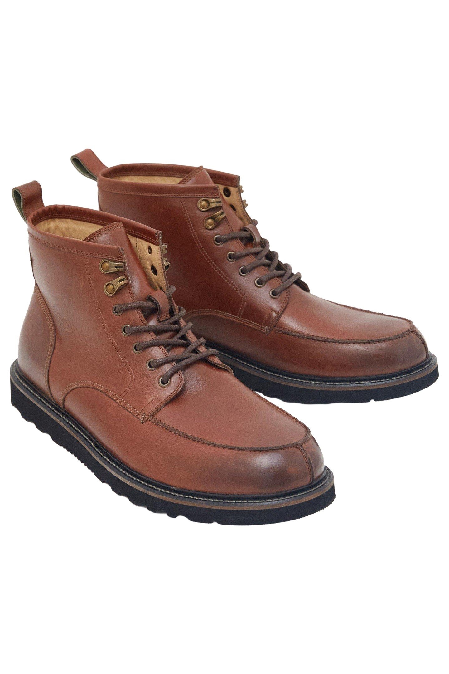 ERNIE LEATHER EVA BOOT DARK TAN 2