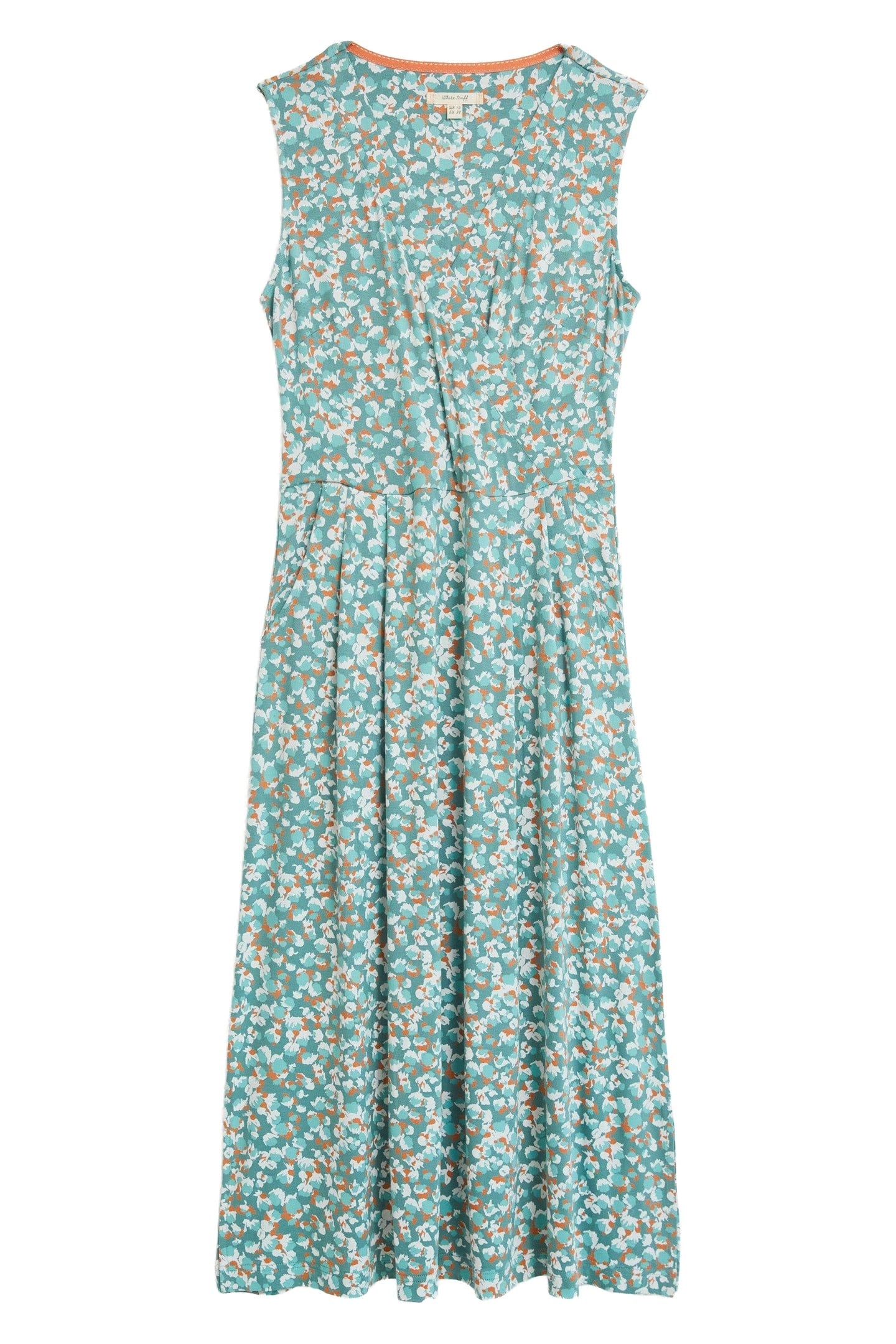 BRIDGET ECO VERO JERSEY DRESS TEAL MULTI 3