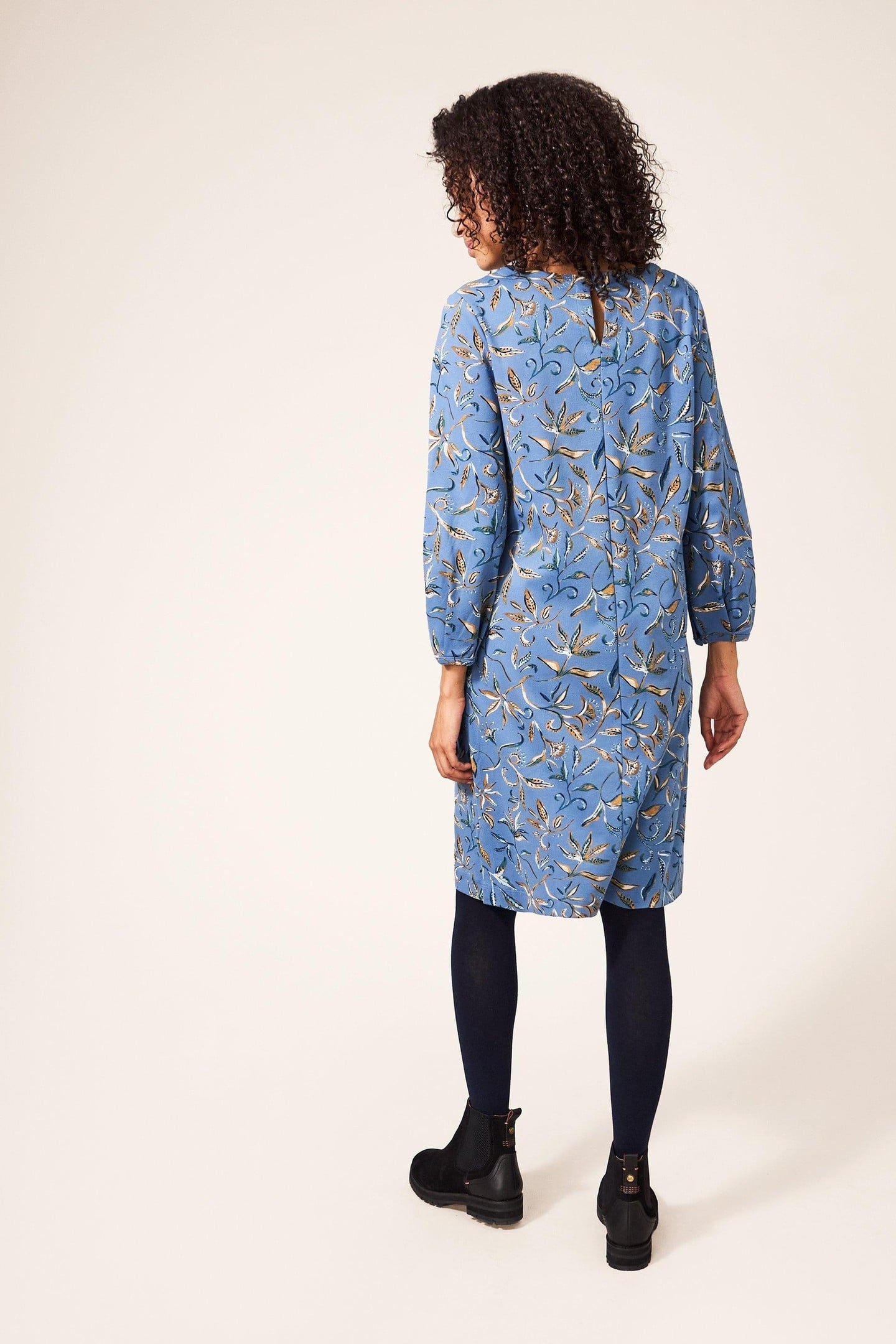 NEVE DRESS BLUE MULTI 1