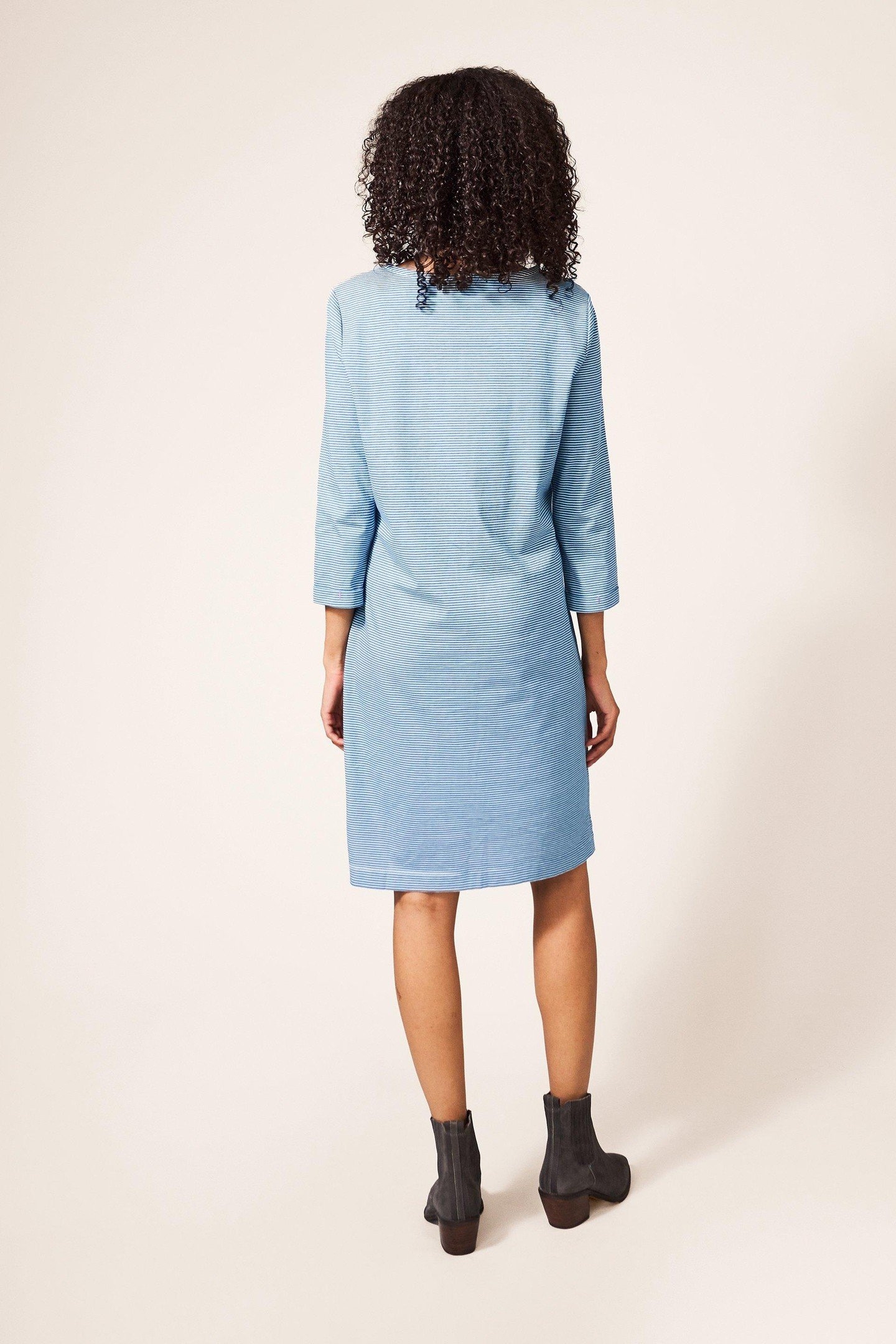 ALBIE DRESS BLUE MULTI 2