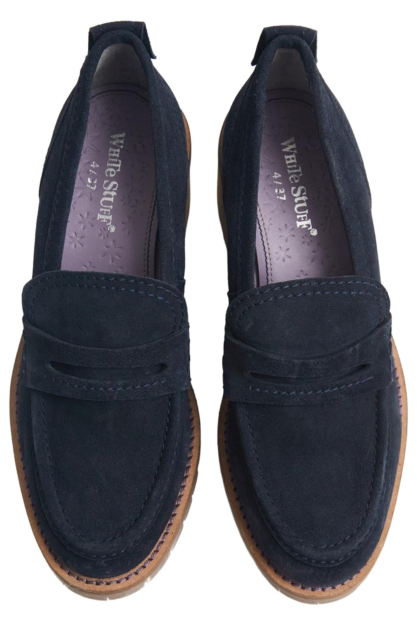GIGI HEELED LOAFER NAVY 6