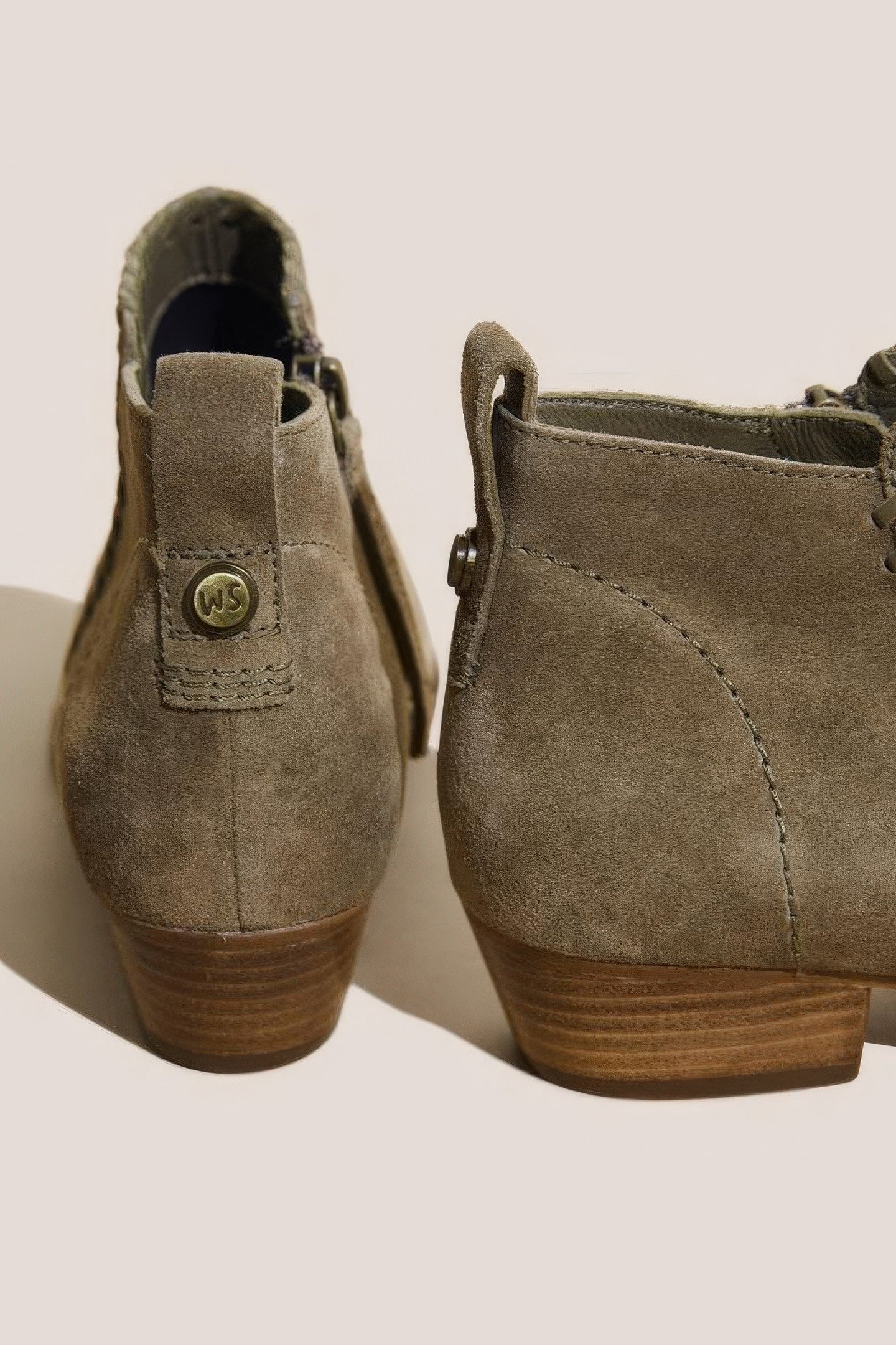 WILLOW SUEDE ANKLE BOOT DUSTY GREEN 3