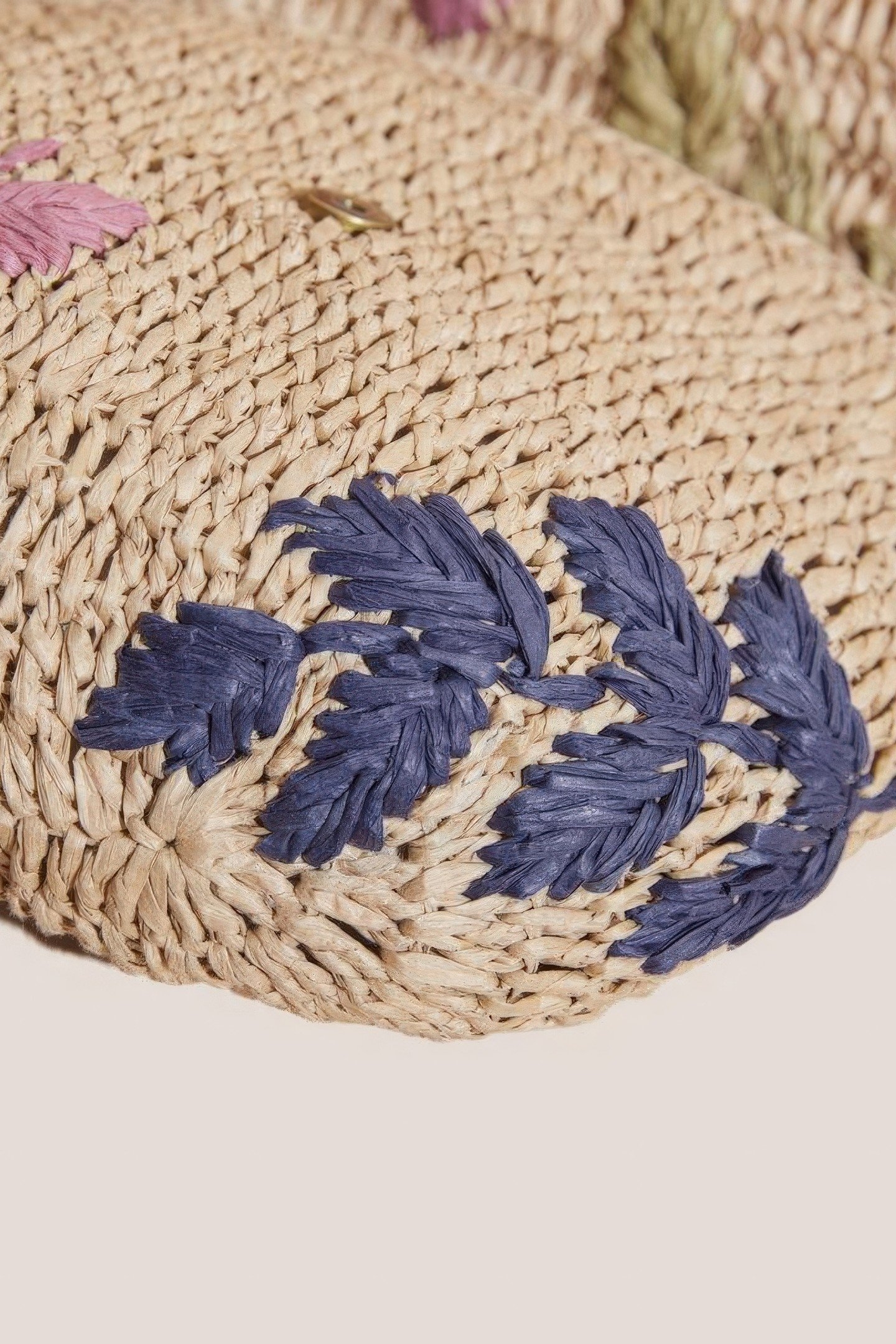 FLOWER STRAW MINI CROSSBODY NATURAL MULTI 6