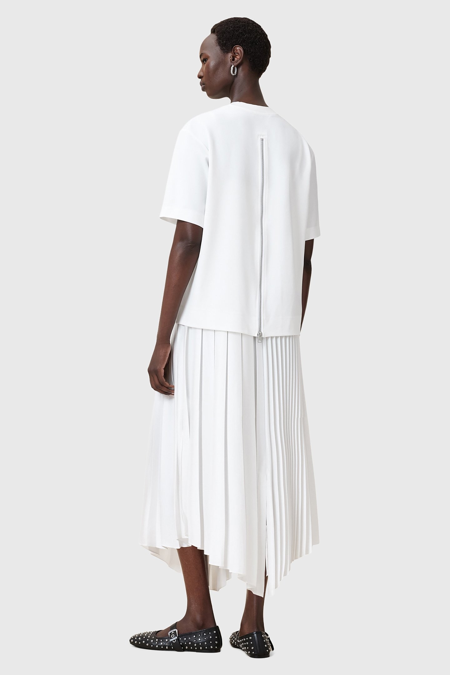 JAX TEE DRESS CHALK WHITE 4