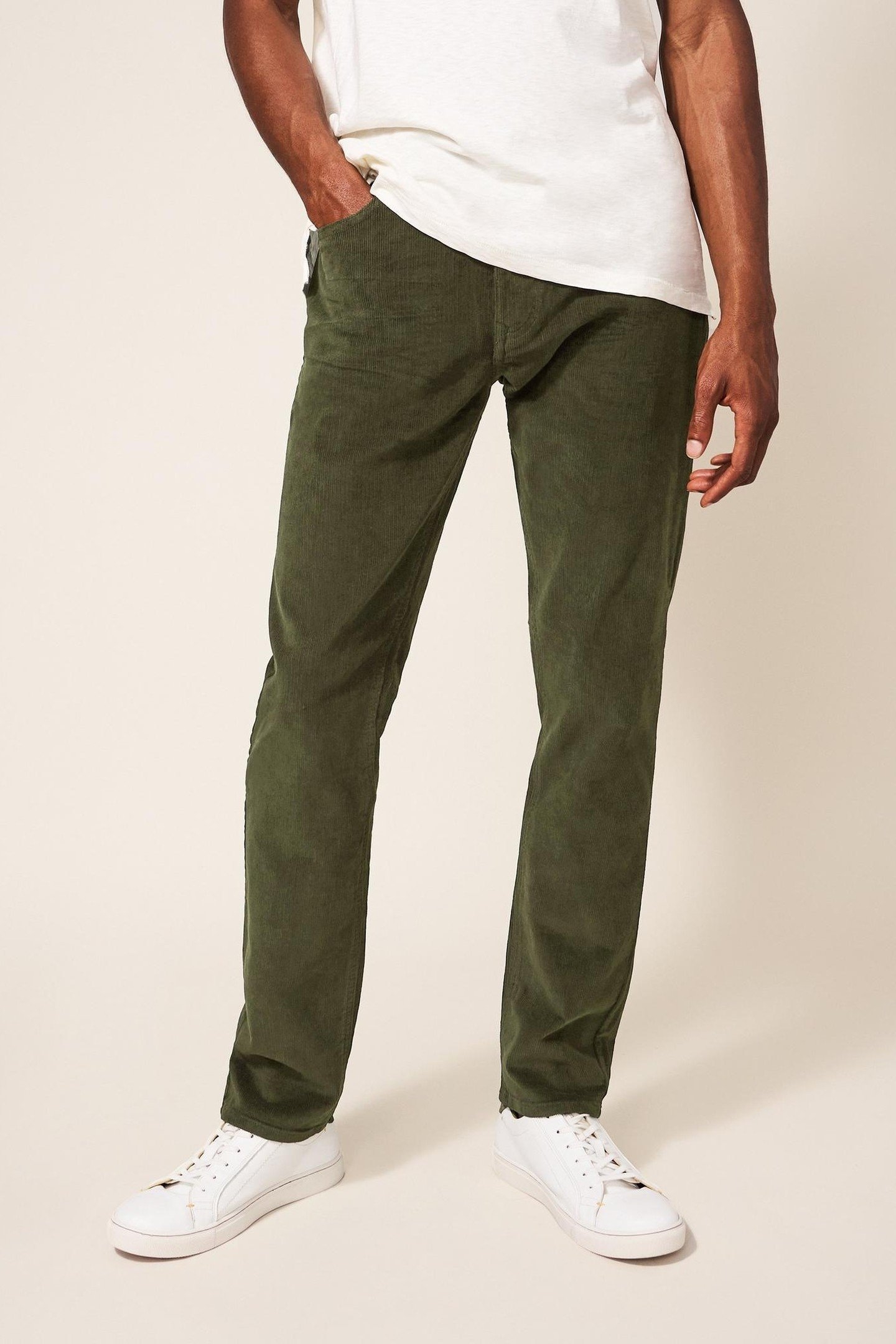 CROSBY CORD TROUSER LIGHT GREEN 1