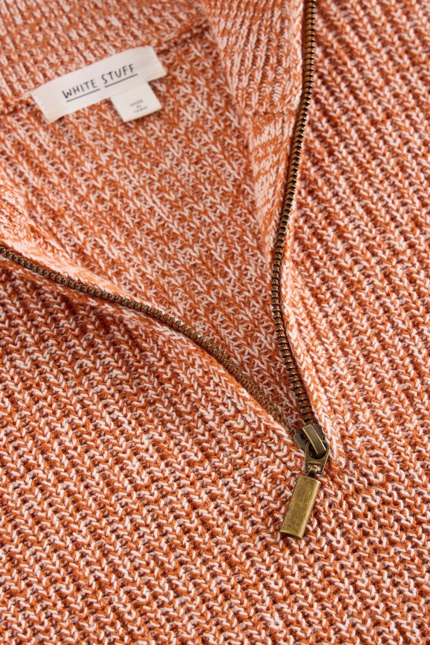 FUNNELF NECK JUMPER MID BROWN 2