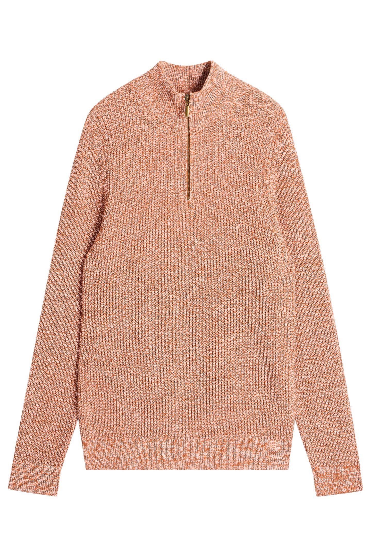 FUNNELF NECK JUMPER MID BROWN 1